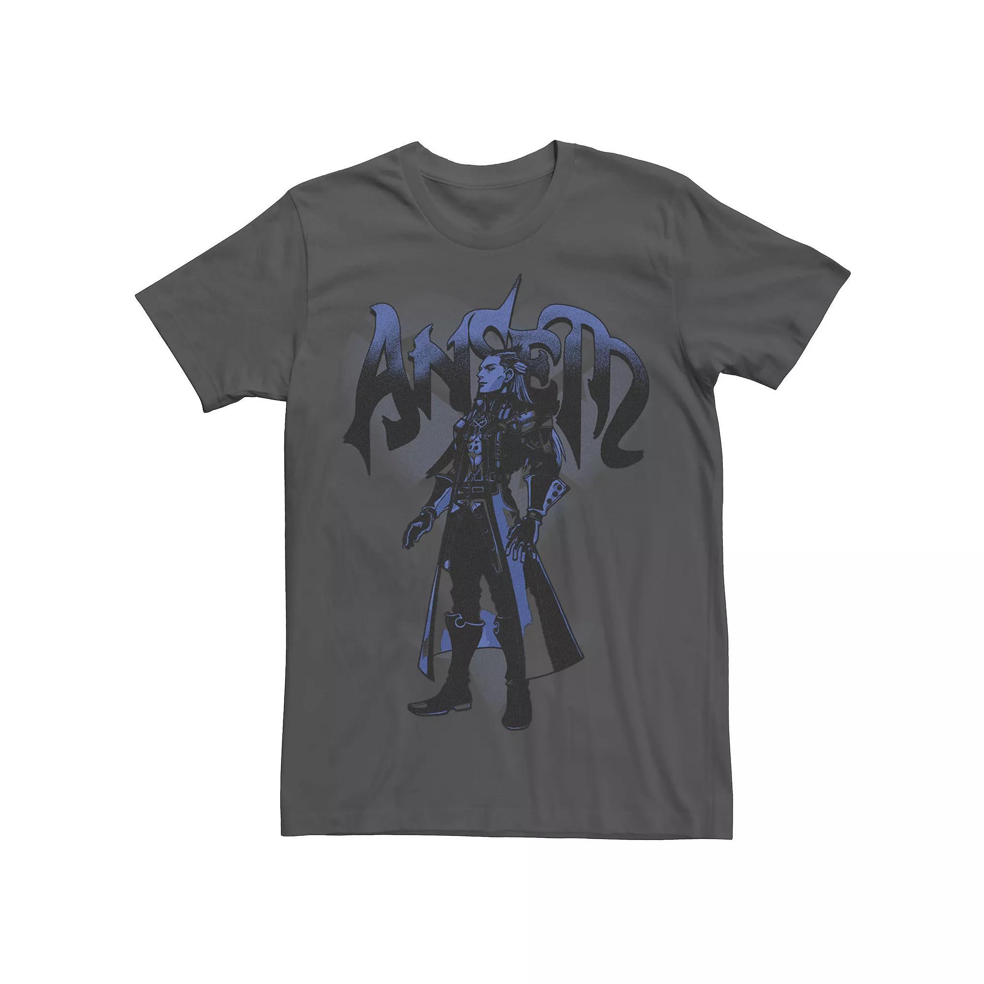 Men's Kingdom Hearts Ansem Blue Poster Tee, Size: Large, Grey Product Image