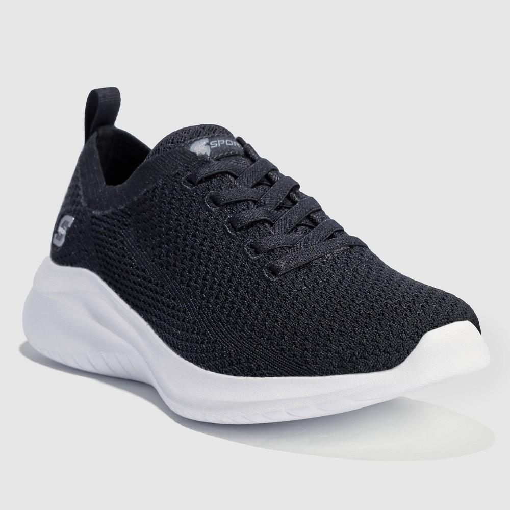 S Sport By Skechers Womens Resse 2.0 Elastic Gore Sneakers - Black 6.5 Product Image