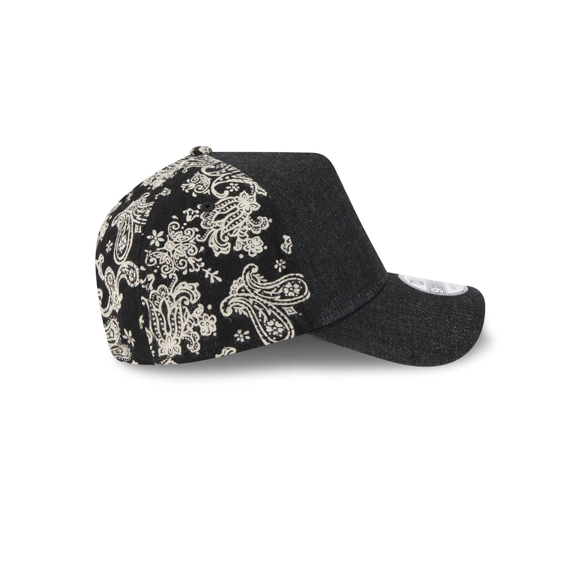 New Era Cap Black Paisley 9FORTY A-Frame Adjustable Hat Male Product Image