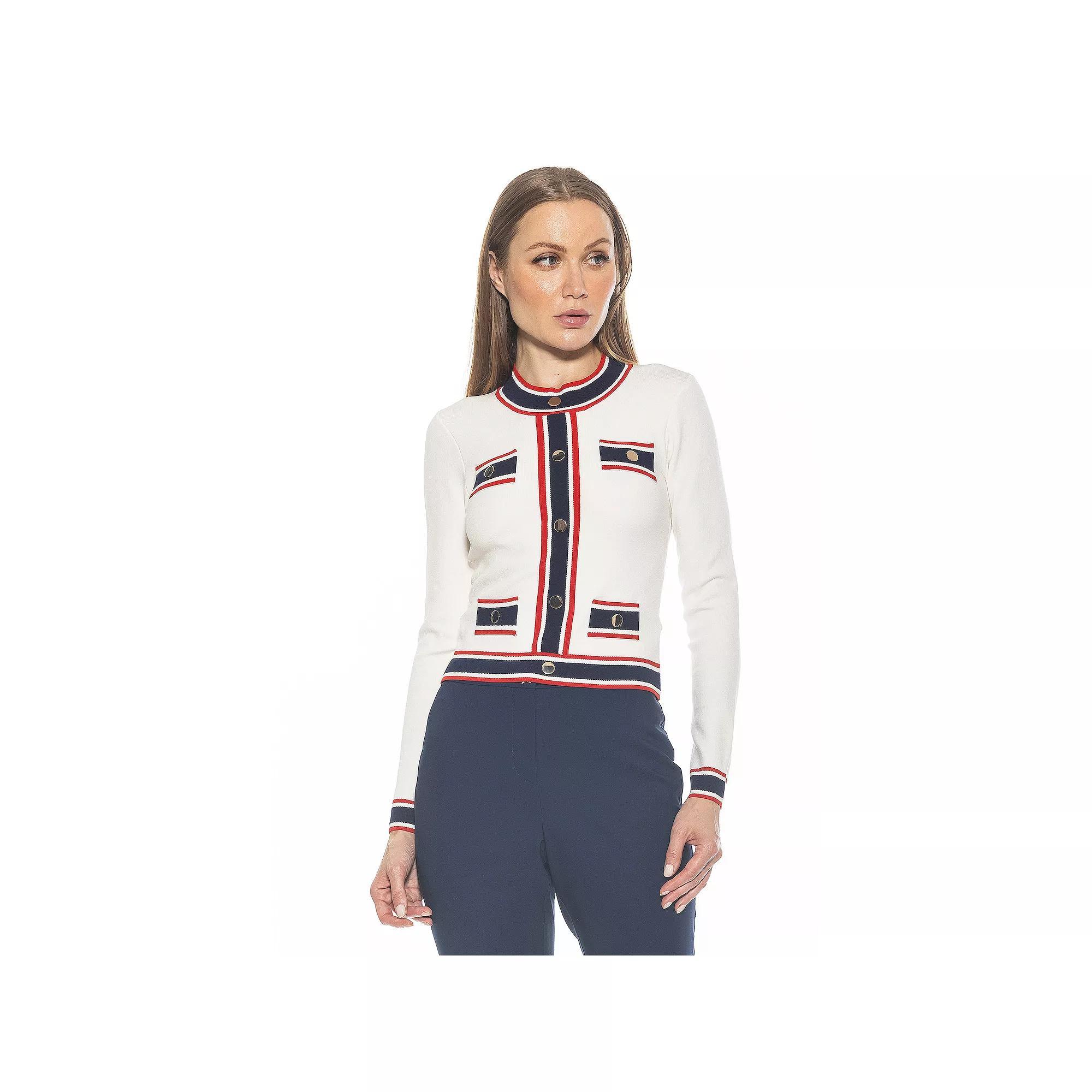 Women's ALEXIA ADMOR Kiley Long Sleeve Button Down Jacket Top,  Product Image