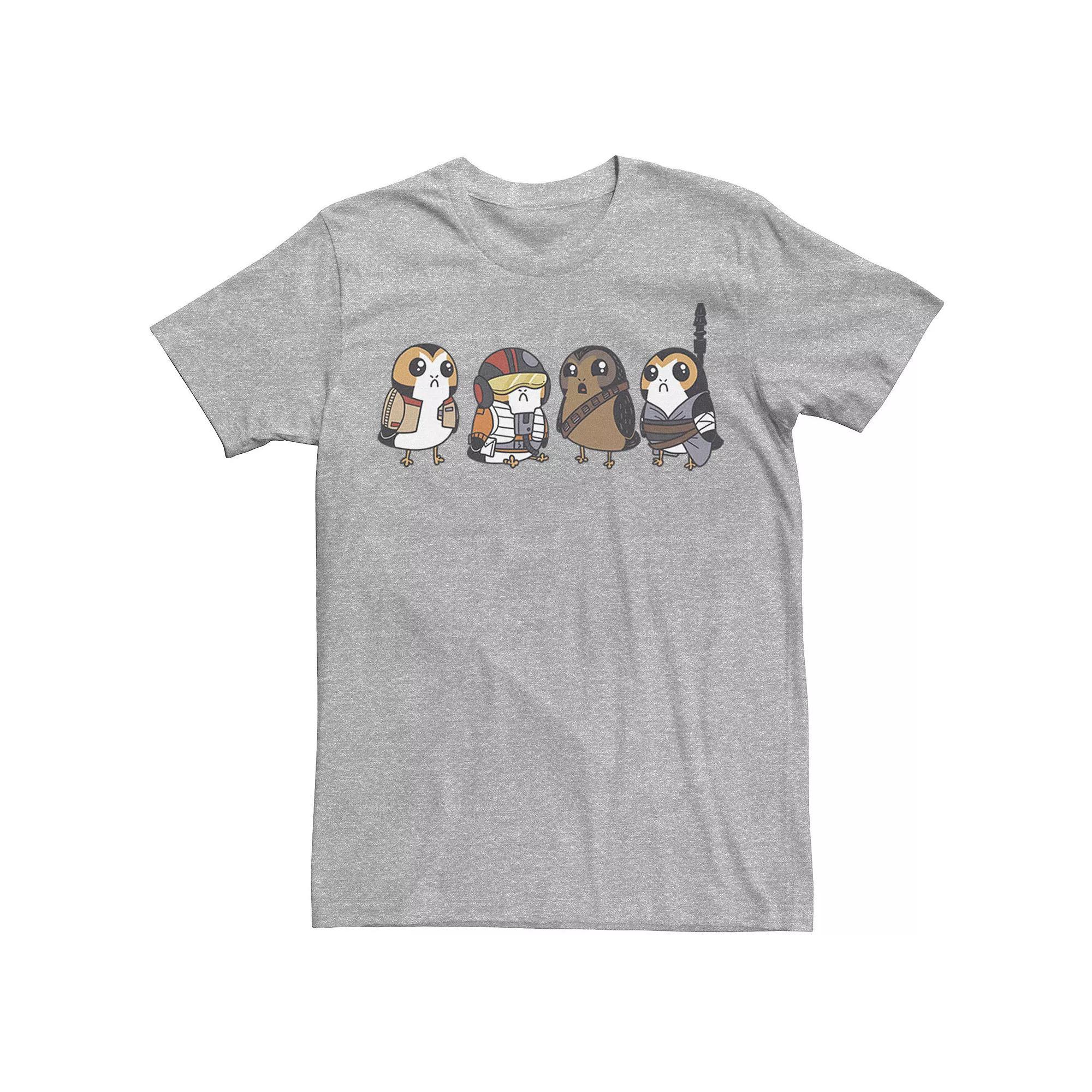 Men's Star Wars Cute Porgs Dressed As Characters Portrait Tee,  Product Image