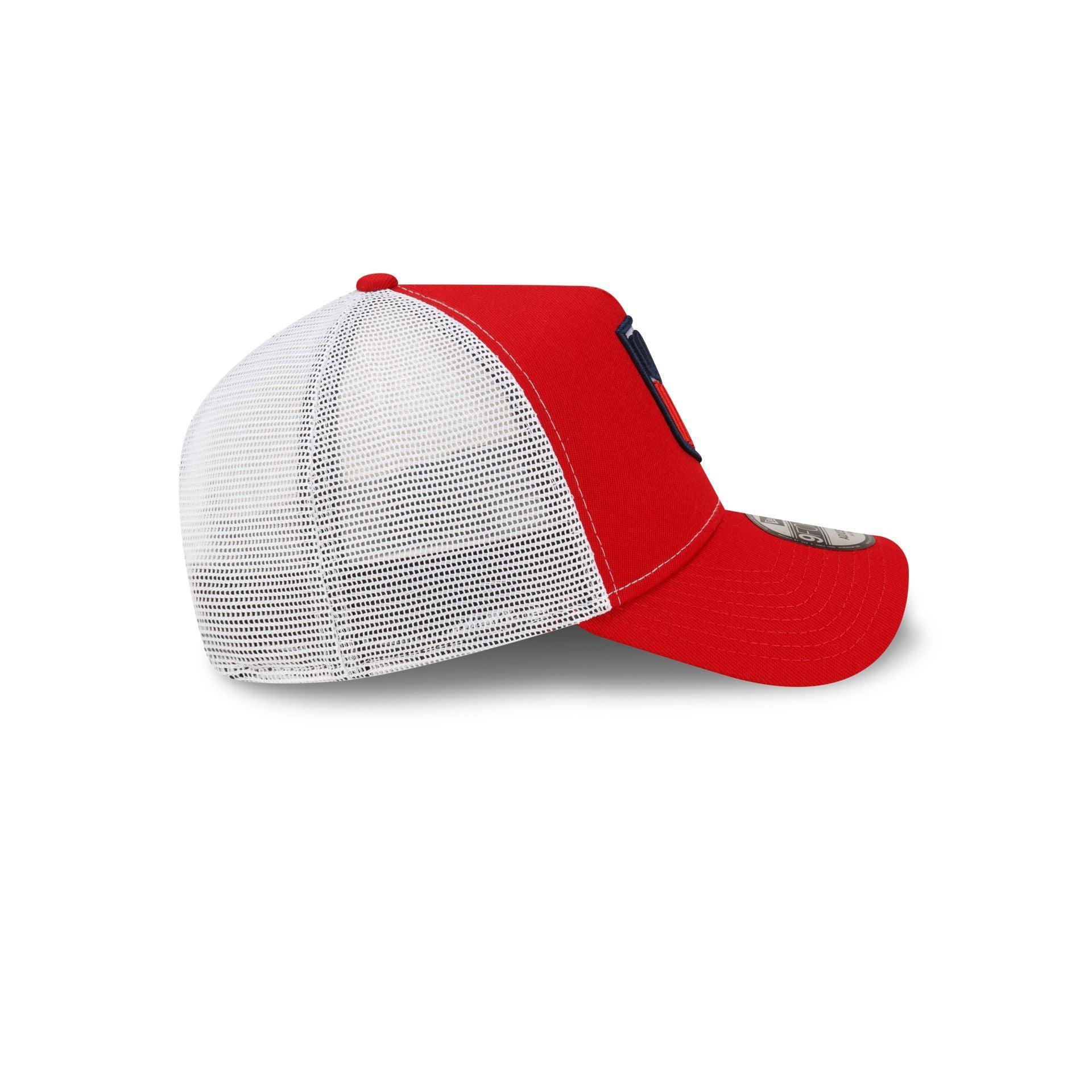 US Soccer Red 9FORTY A-Frame Trucker Hat Male Product Image