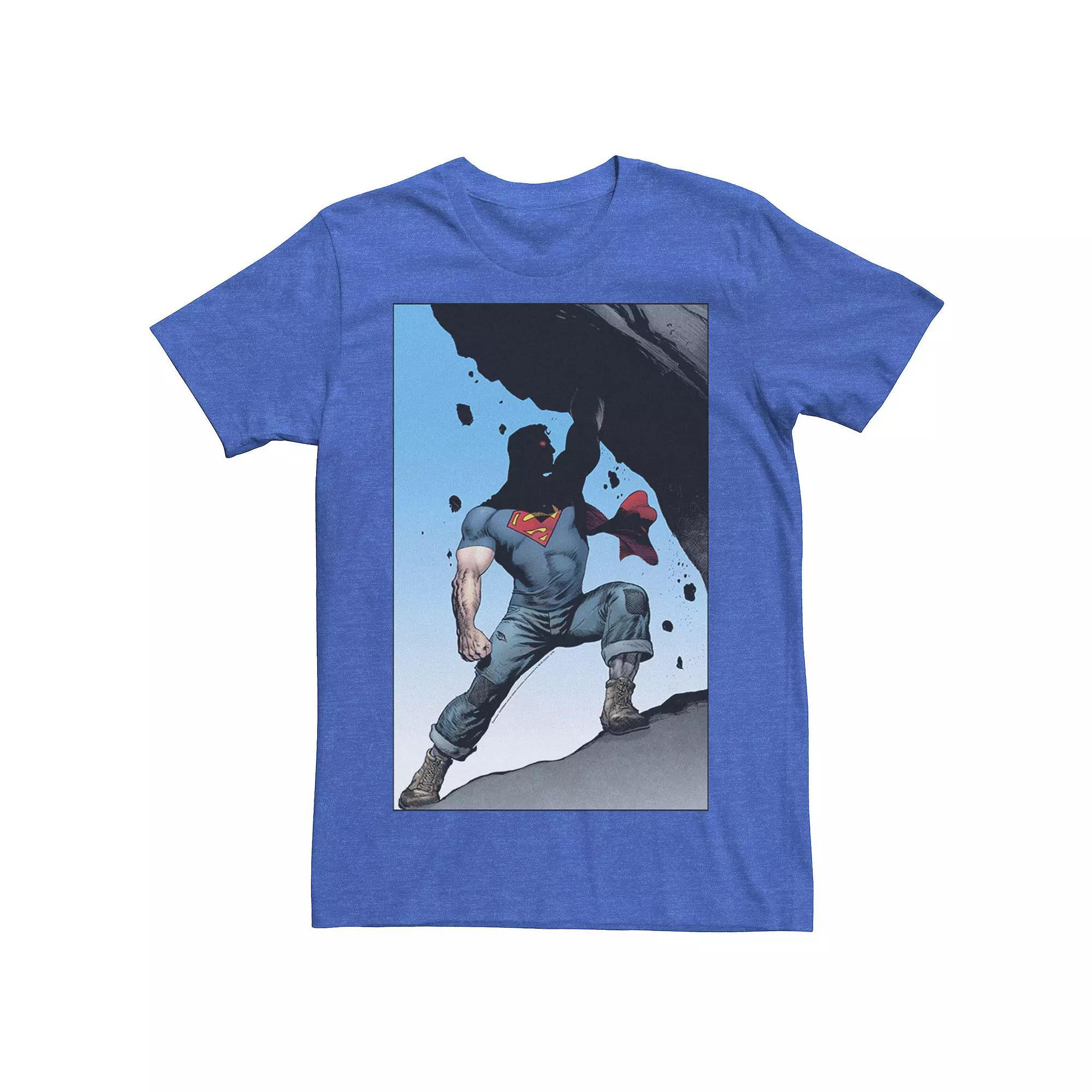 Men's DC Comics Superman Power Lift Comic Poster Tee,  Product Image