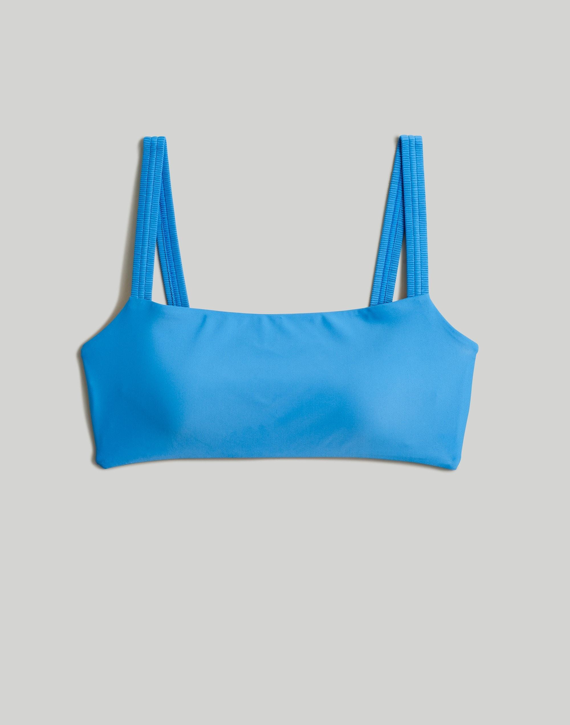 Scrunchy-Strap Square-Neck Bikini Top Product Image