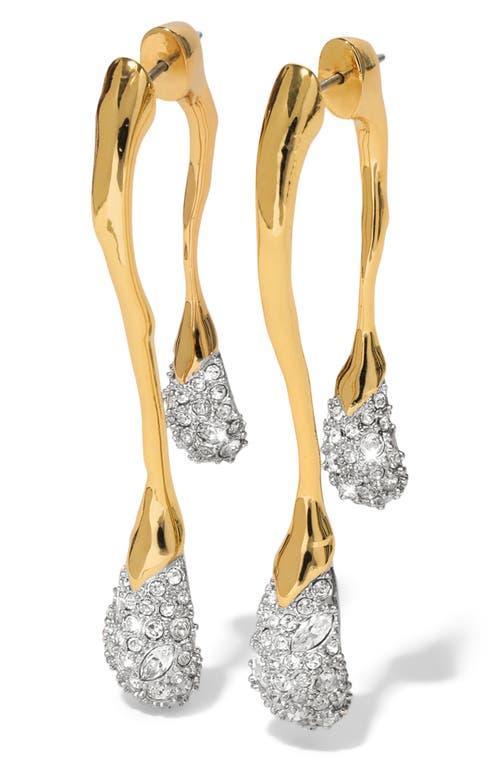 Alexis Bittar Solanales Crystal Front Back Link Earrings Product Image