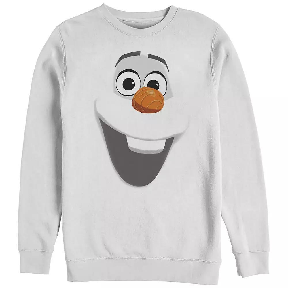 Disney's Frozen Olaf Men's Large Face Sweatshirt, Size: XL, White Product Image