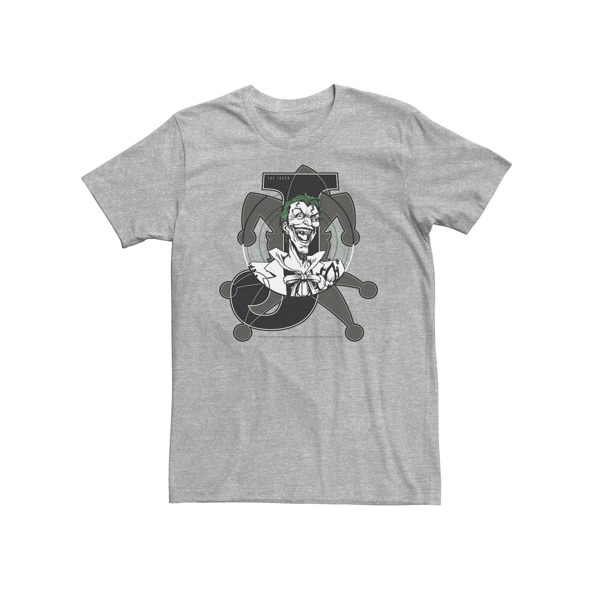 Big & Tall DC Comics Joker Card Laughing Poster Tee, Men's,  Product Image