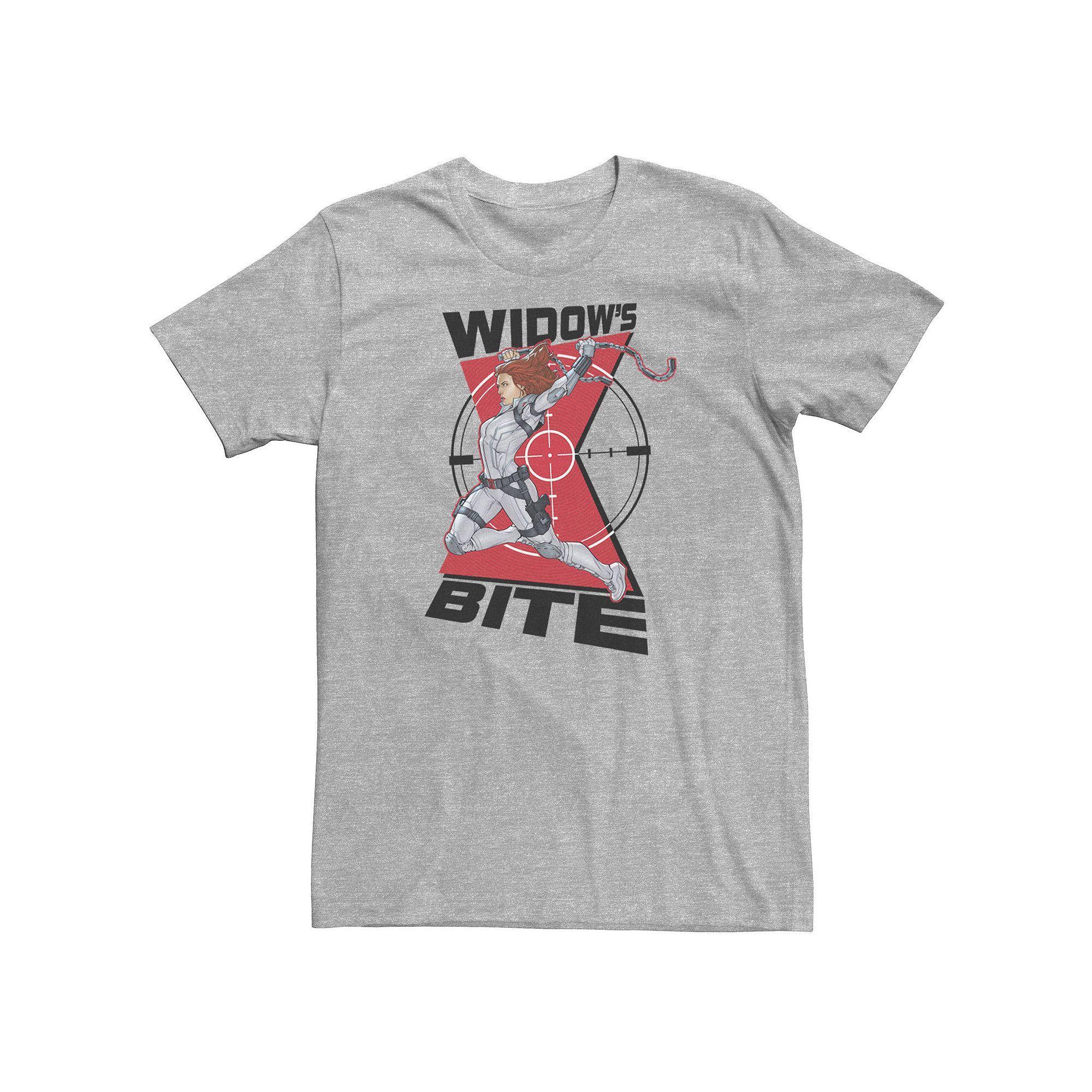 Big &amp; Tall Marvel Black Widow Widow&#x27;s Bite Logo Tee, Men&#x27;s,  Product Image
