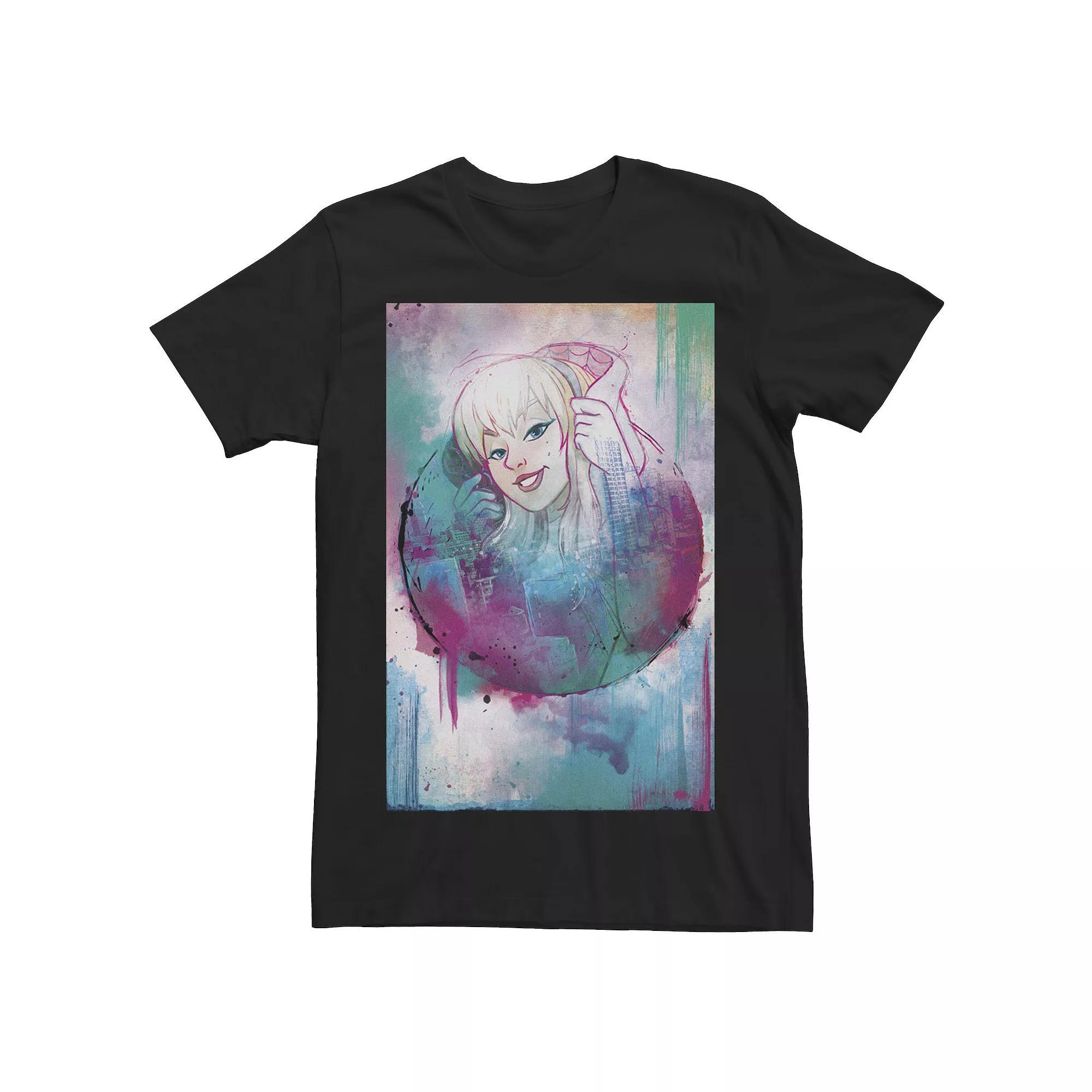 Men's Marvel Rising Secret Warriors Ghost-Spider Watercolor Graphic Tee,  Product Image