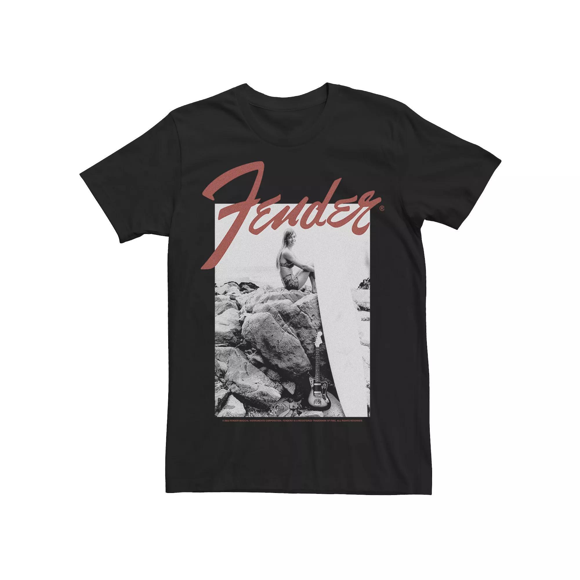 Men's Fender Surfer Chick Photo Graphic Tee,  Product Image