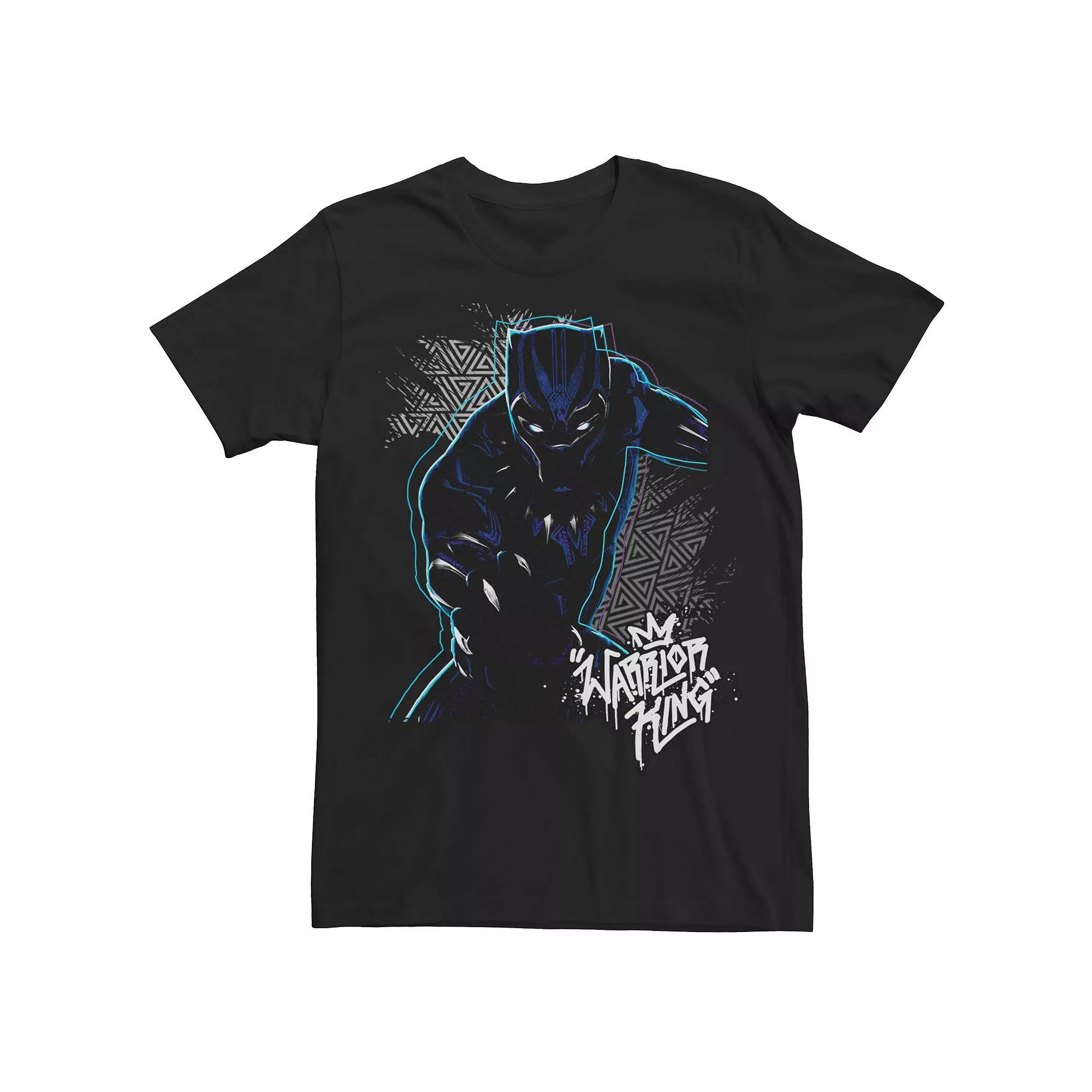 Men's Marvel Black Panther Warrior King Portrait Tee, Size: Large Product Image