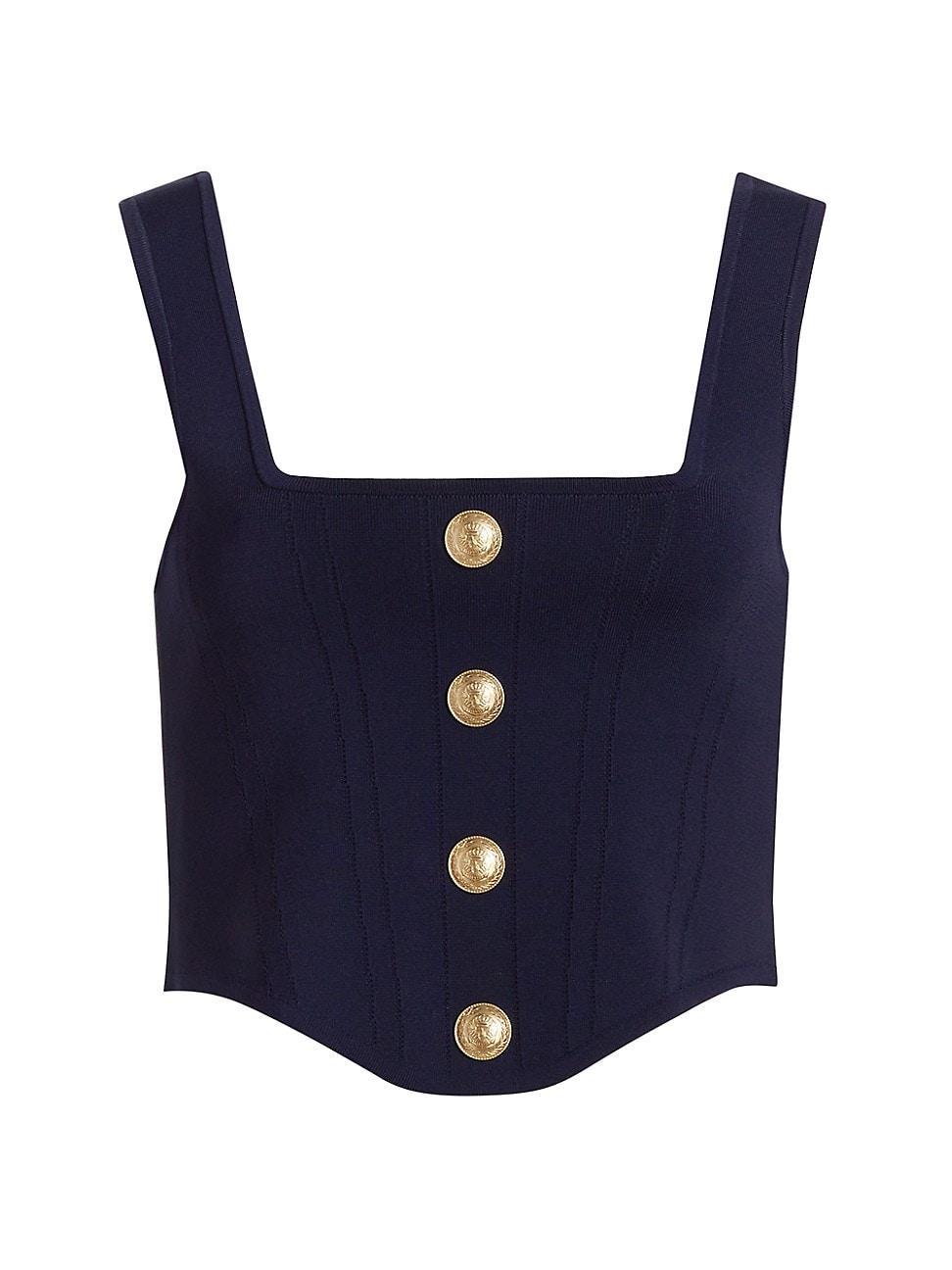 Womens Saga Compact-Knit Corset Top Product Image