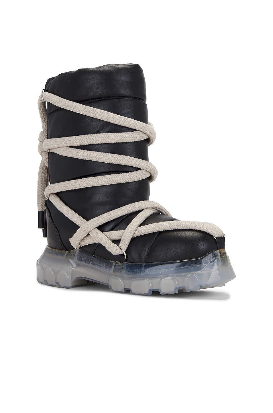 Rick Owens Lunar Tractor Boot in Black Product Image