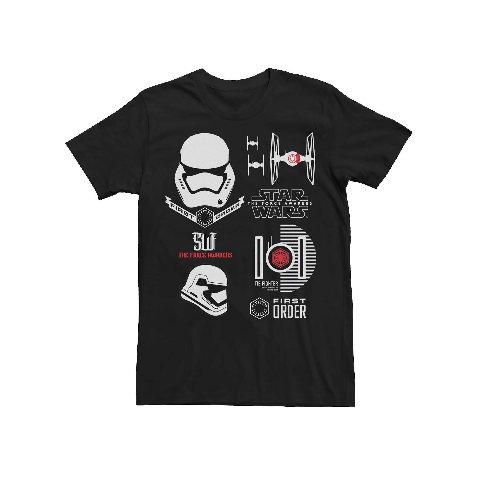 Men's Star Wars Force Awakens First Order Trooper Tee, Size: Large, Black Product Image