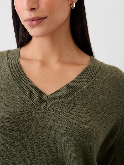 CashSoft V-Neck Sweater Product Image