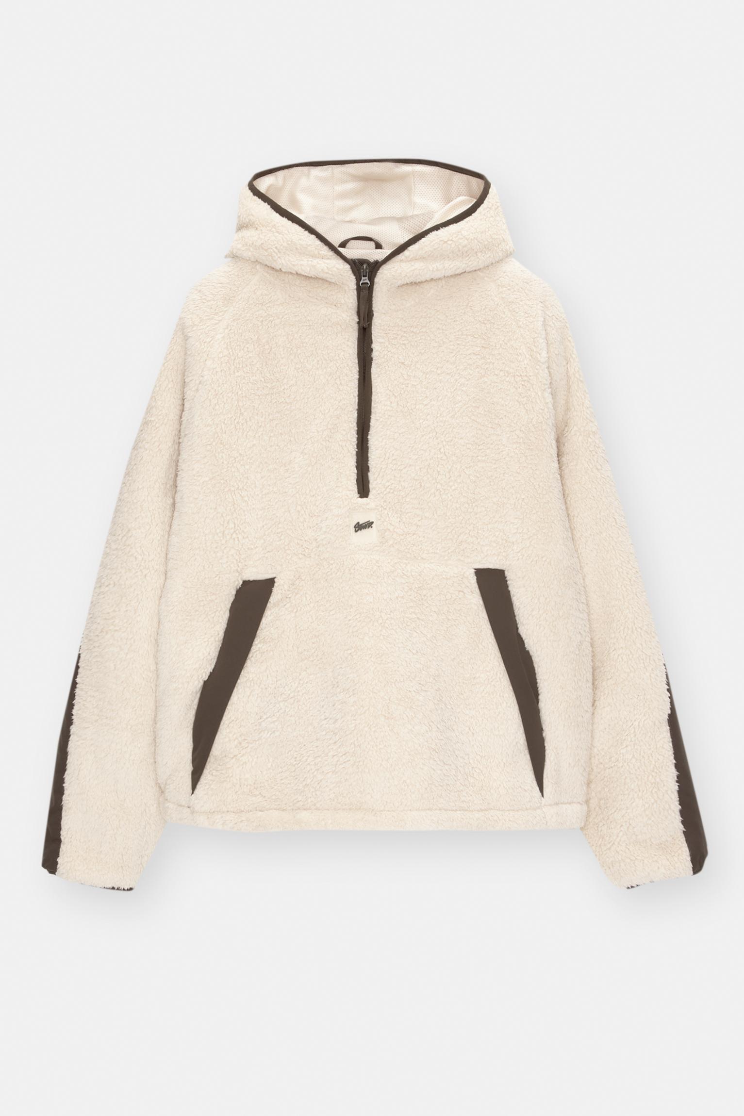 Hooded teddy jacket Product Image