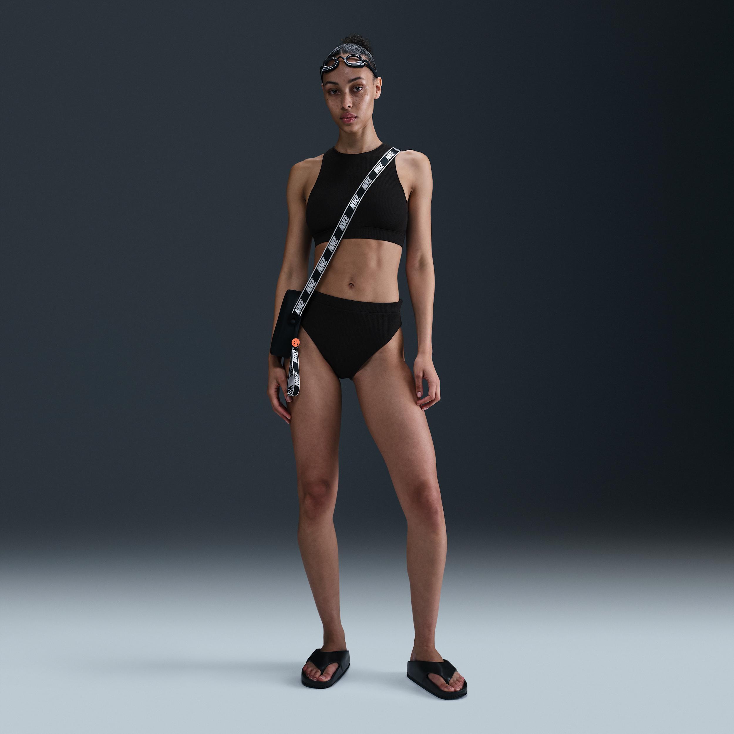 Nike Womens Swim Elevated Essential High-Waisted Bikini Bottom Product Image