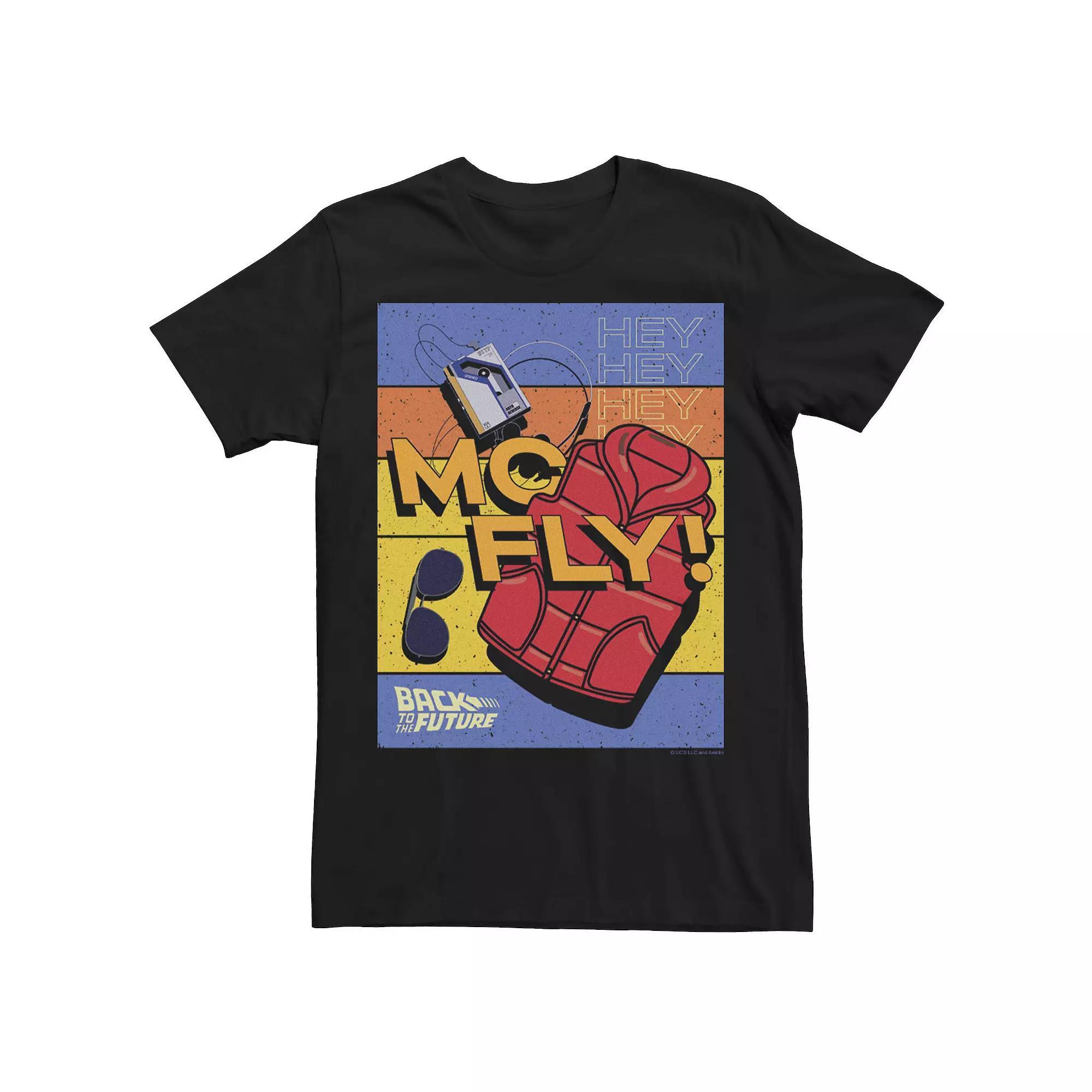 Men's Back To The Future Mc Fly Items Poster Tee,  Product Image