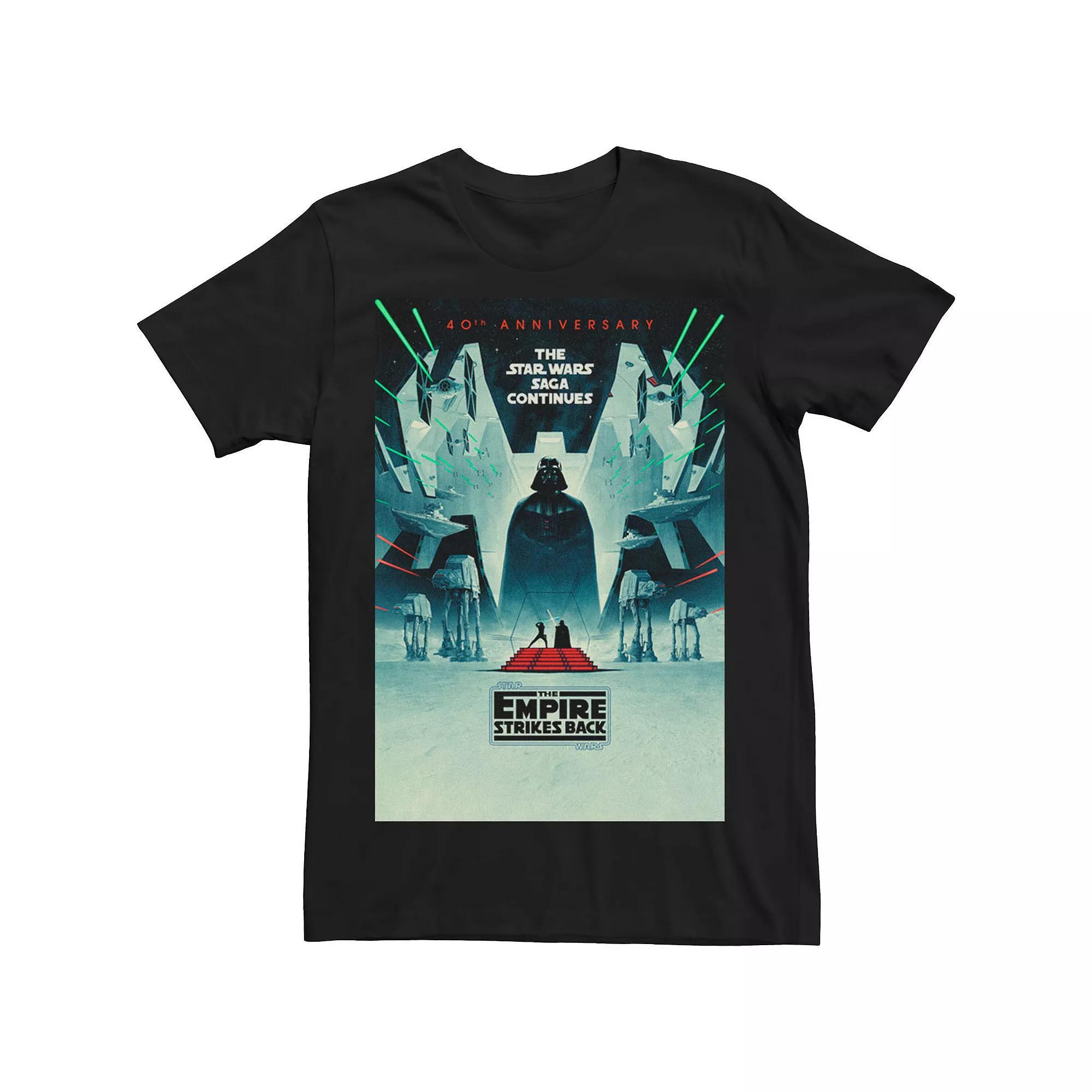 Men Star Wars: The Empire Strikes Back 40th The Saga Continues Tee, Men's,  Product Image