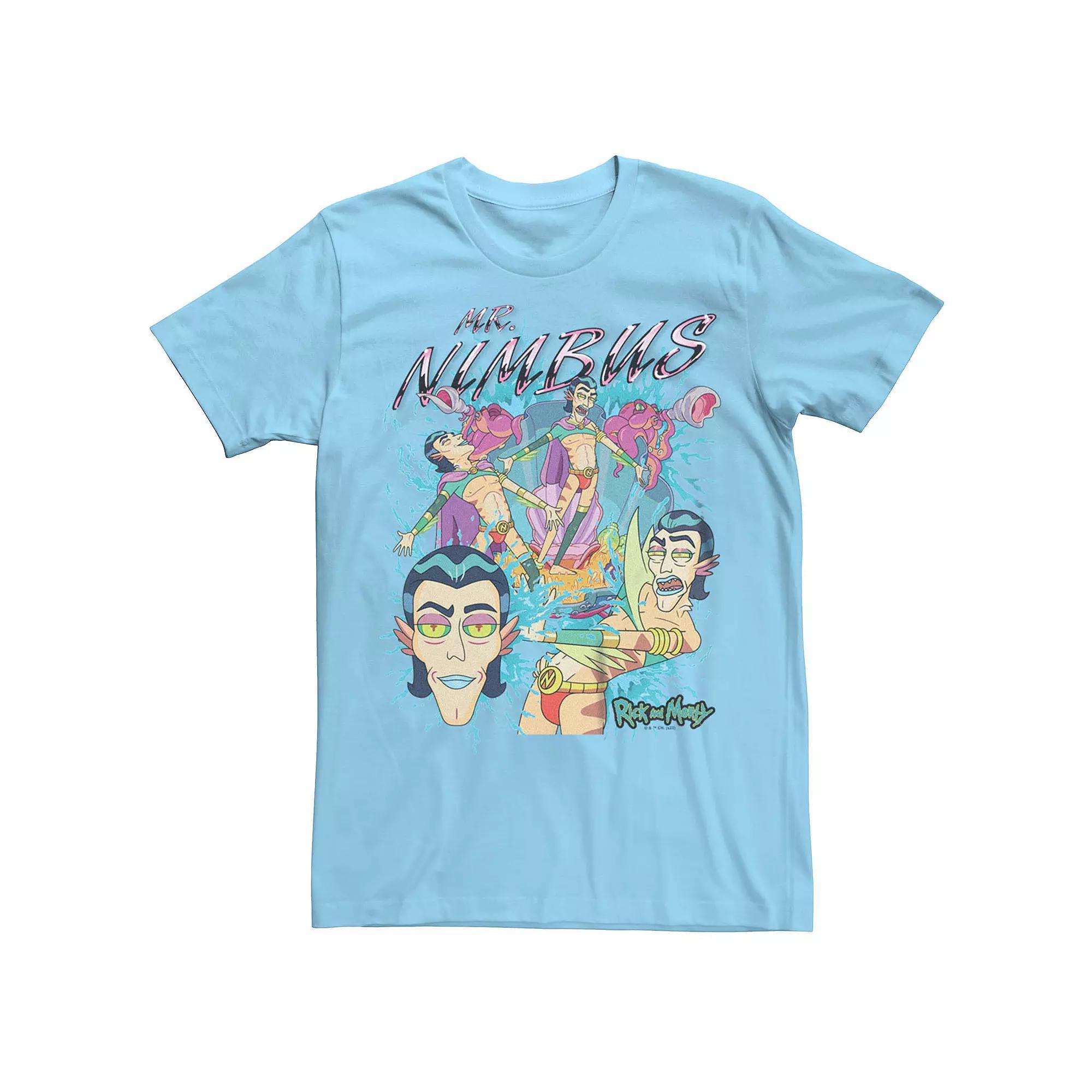 Men's Rick And Morty Mr. Nimbus Poses Tee,  Product Image