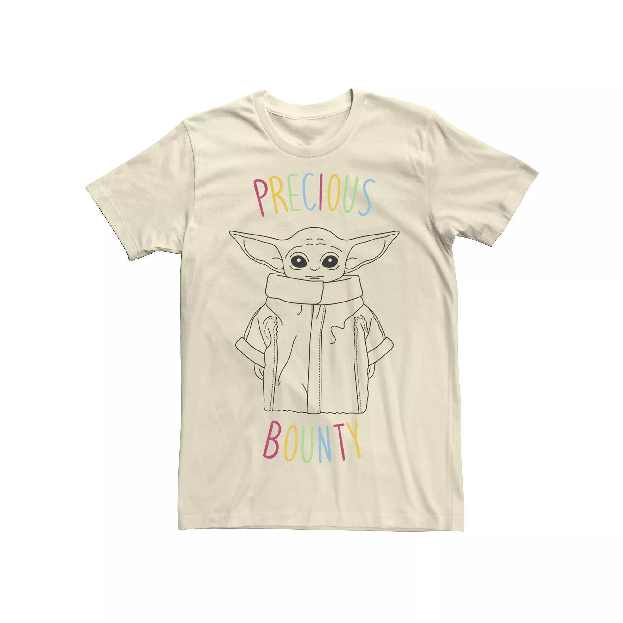 Men's Star Wars The Mandalorian The Child Precious Bounty Outline Tee,  Product Image