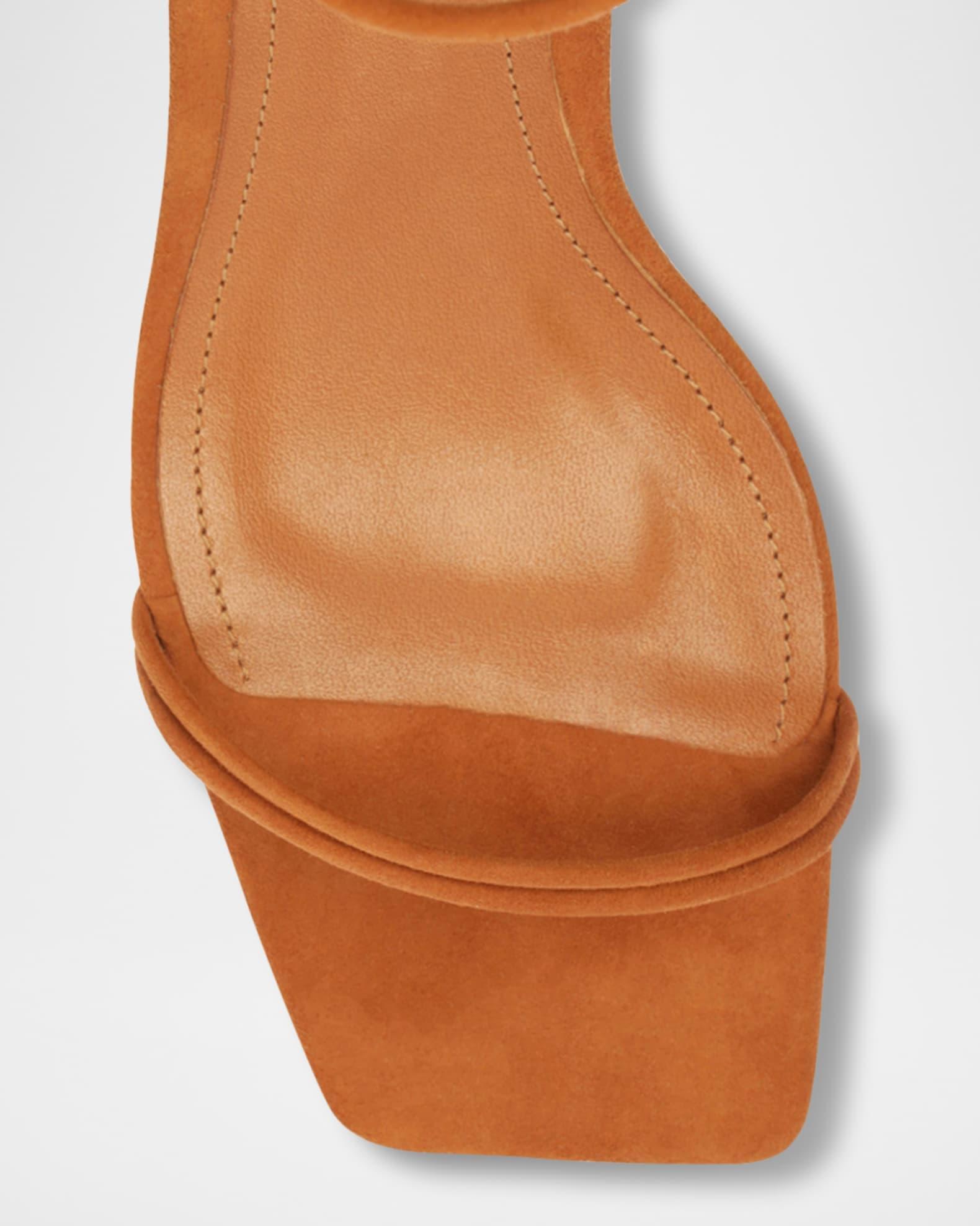 Pompeii Strappy Suede Block-Heel Sandals Product Image