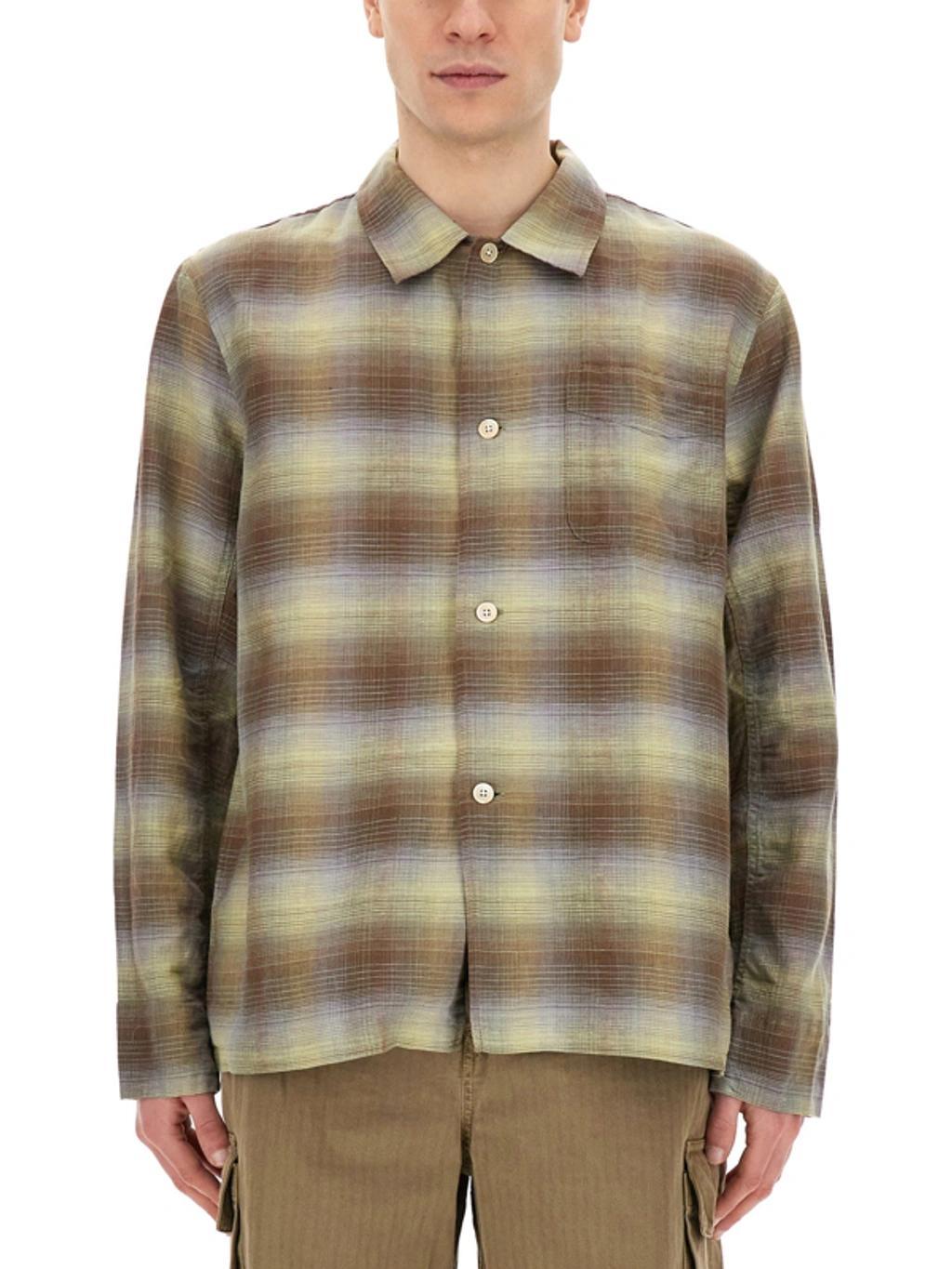 OUR LEGACY Murky Static Fabric Shirt In Murky Static Summer Weave Product Image