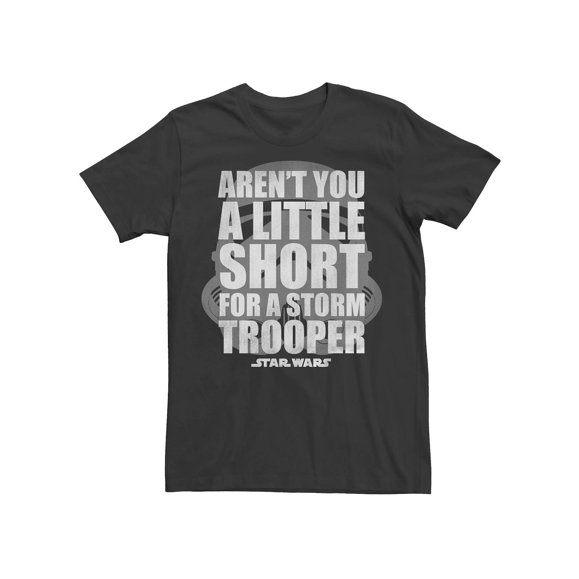 Men's Star Wars Aren't You A Little Short For A Stormtrooper Tee, Size: Medium, Black Product Image