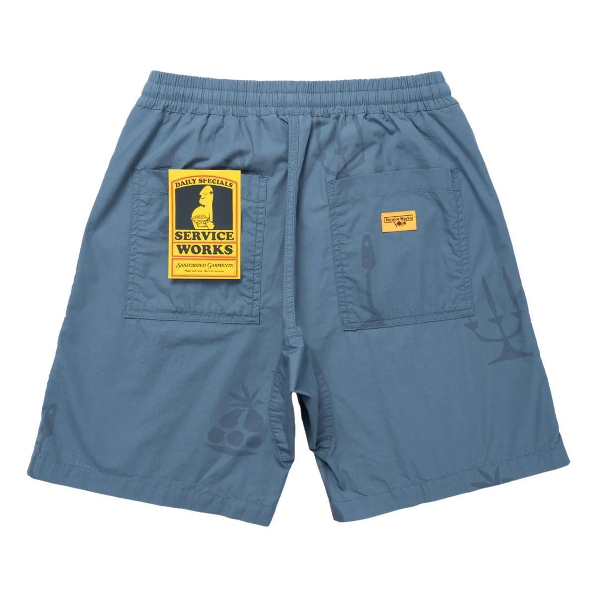 Nourish Printed Chef Shorts Slate Product Image