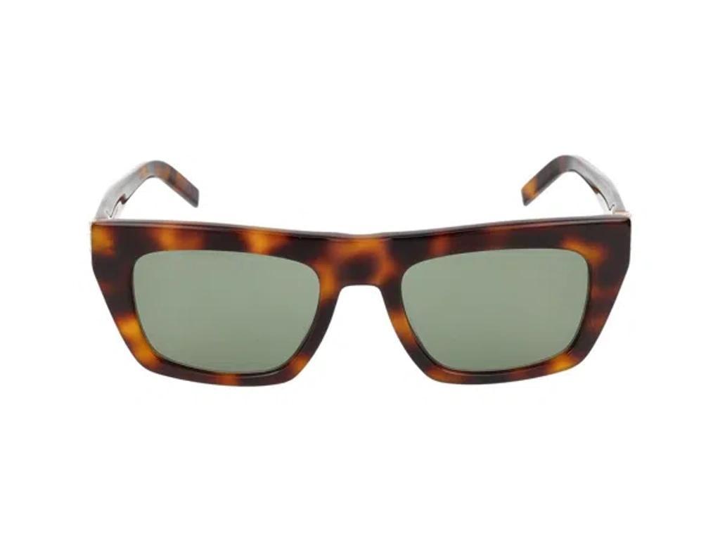 SAINT LAURENT Sunglasses In Havana Havana Green Product Image