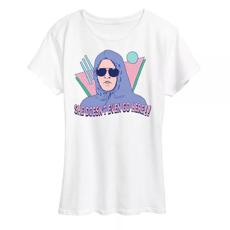 Women's Mean Girls Doesn't Even Go Here Graphic Tee, Girl's, Size: Small, White Product Image