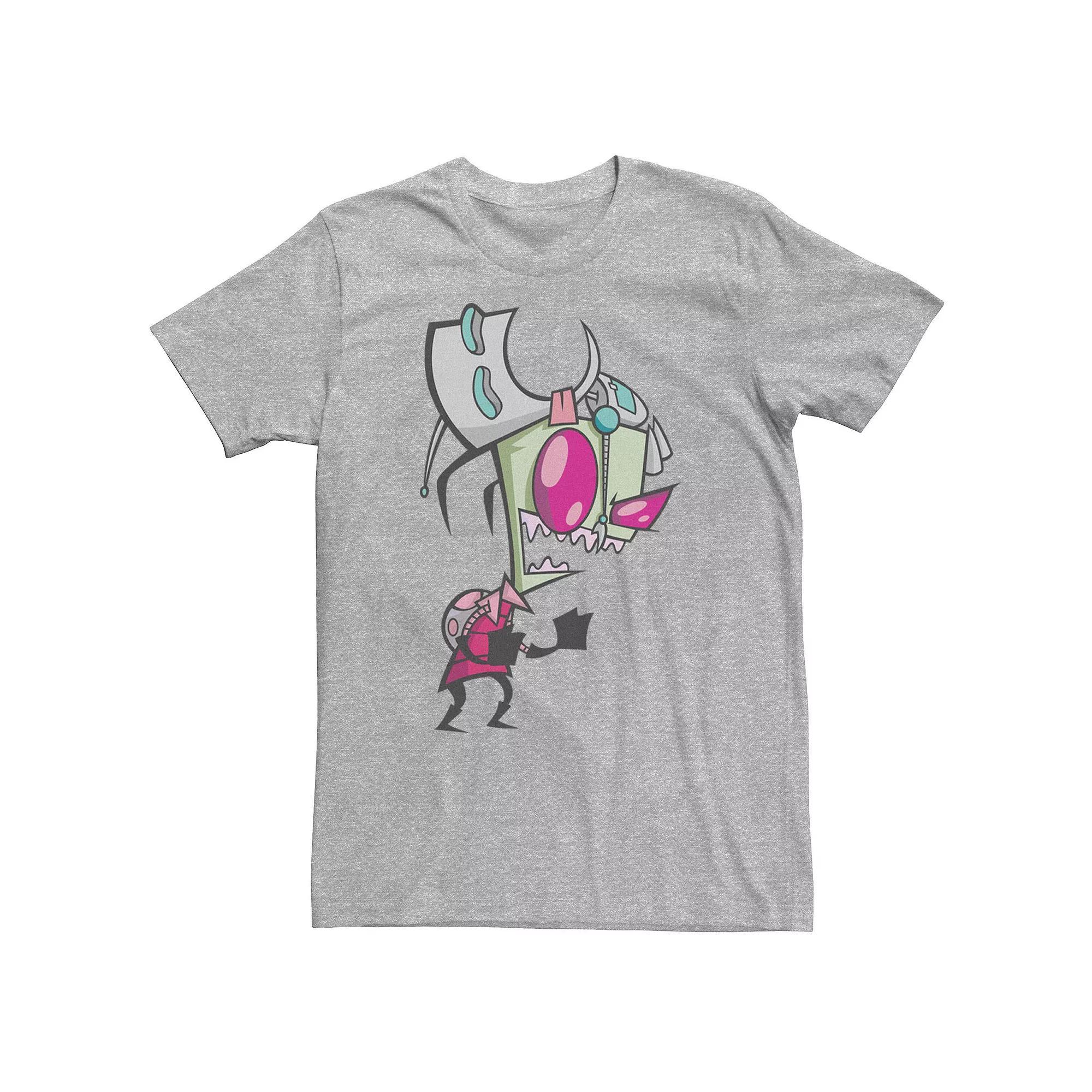 Big & Tall Nickelodeon Invader Zim Menacing Laugh Tired Gir Portrait Tee, Men's,  Product Image