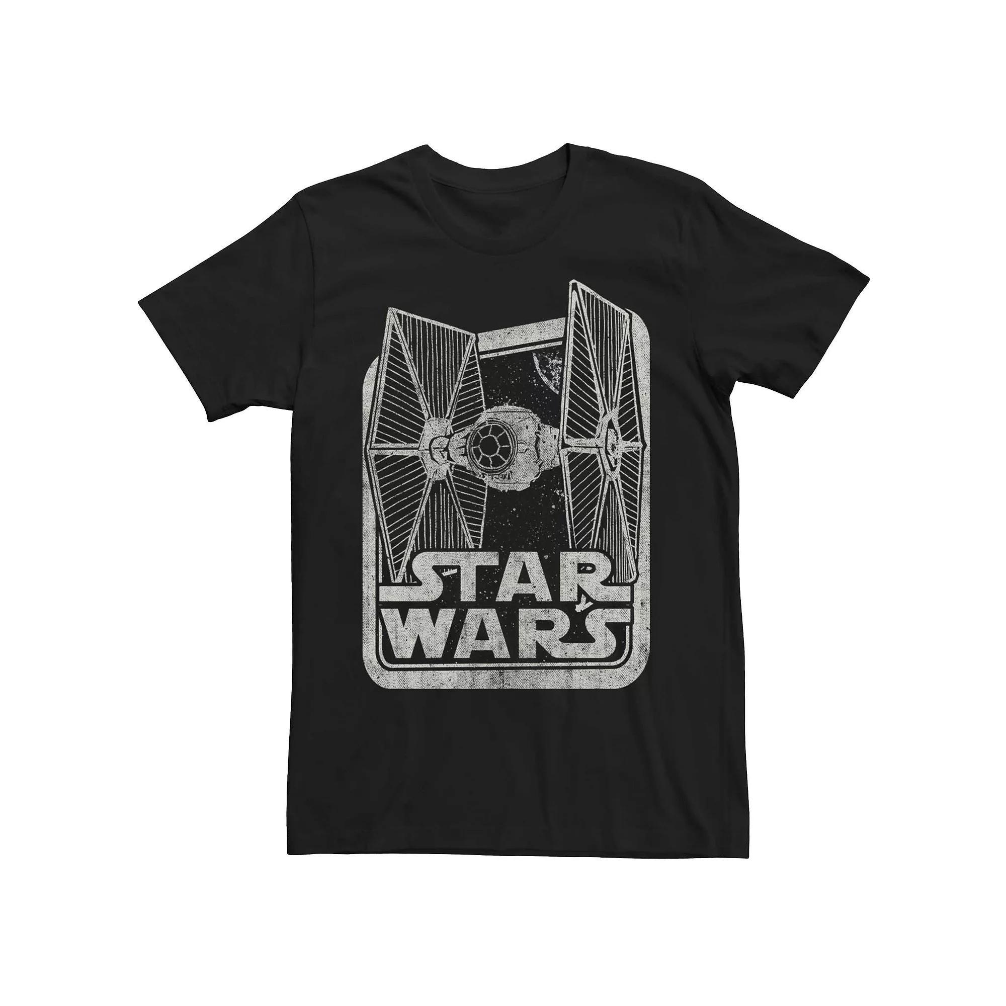 Men's Star Wars Logo Tee, Size: Small, Black Product Image