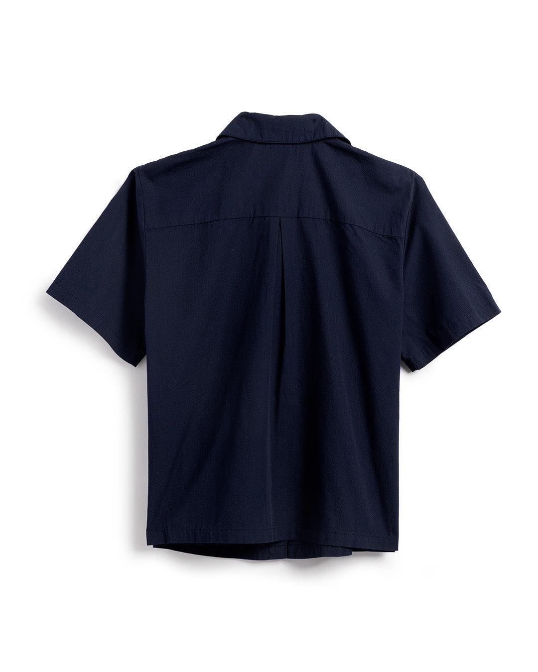 Women's Camp Shirt - Navy Female Product Image