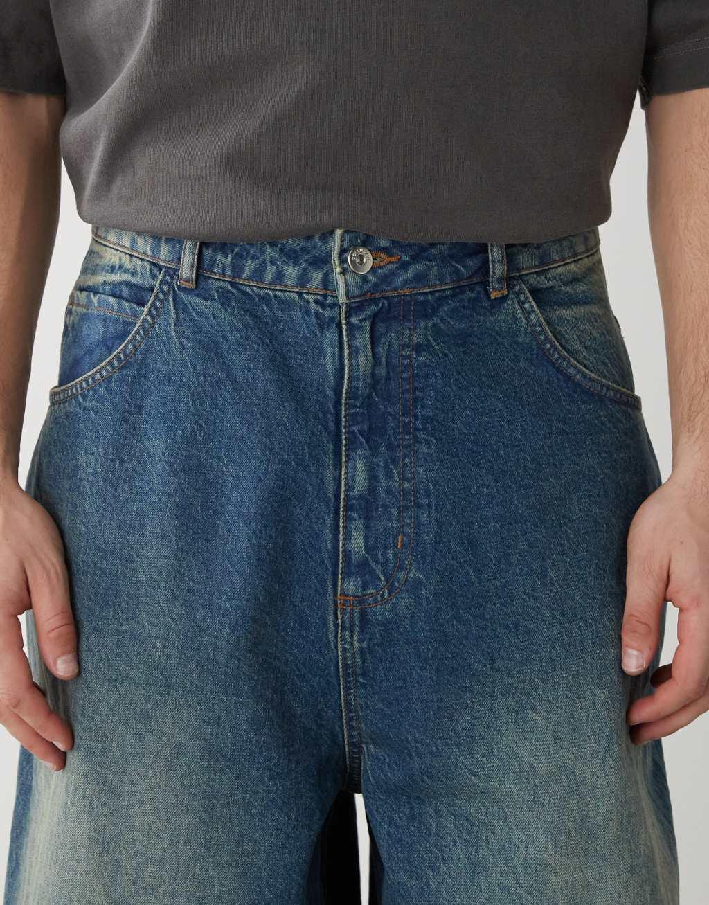 COLLUSION X004 balloon jeans in greencast Product Image