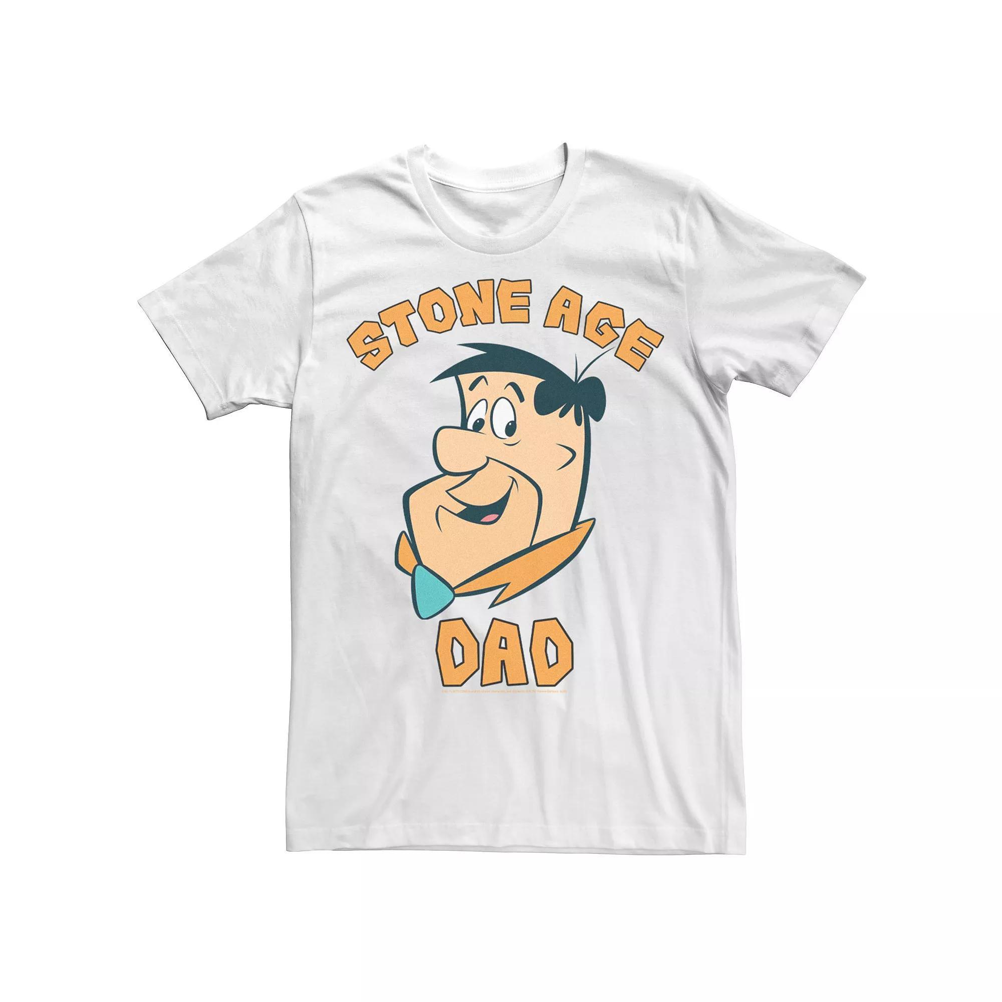Men's Flinstones Stone age Dad Father Text Tee,  Product Image