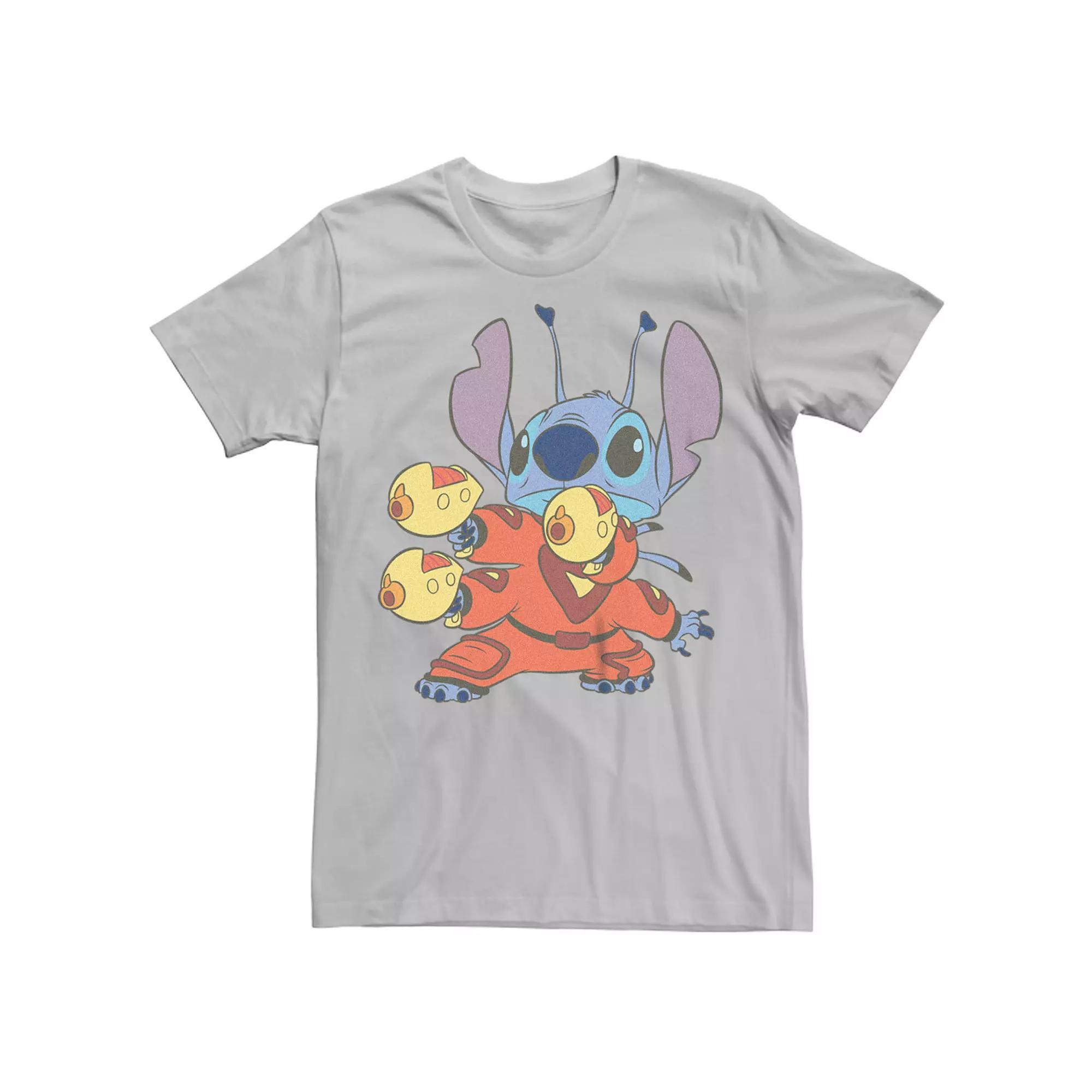 Disney's Lilo & Stitch Men's Experiment 626 Blasters Tee, Size: XS, Silver Product Image