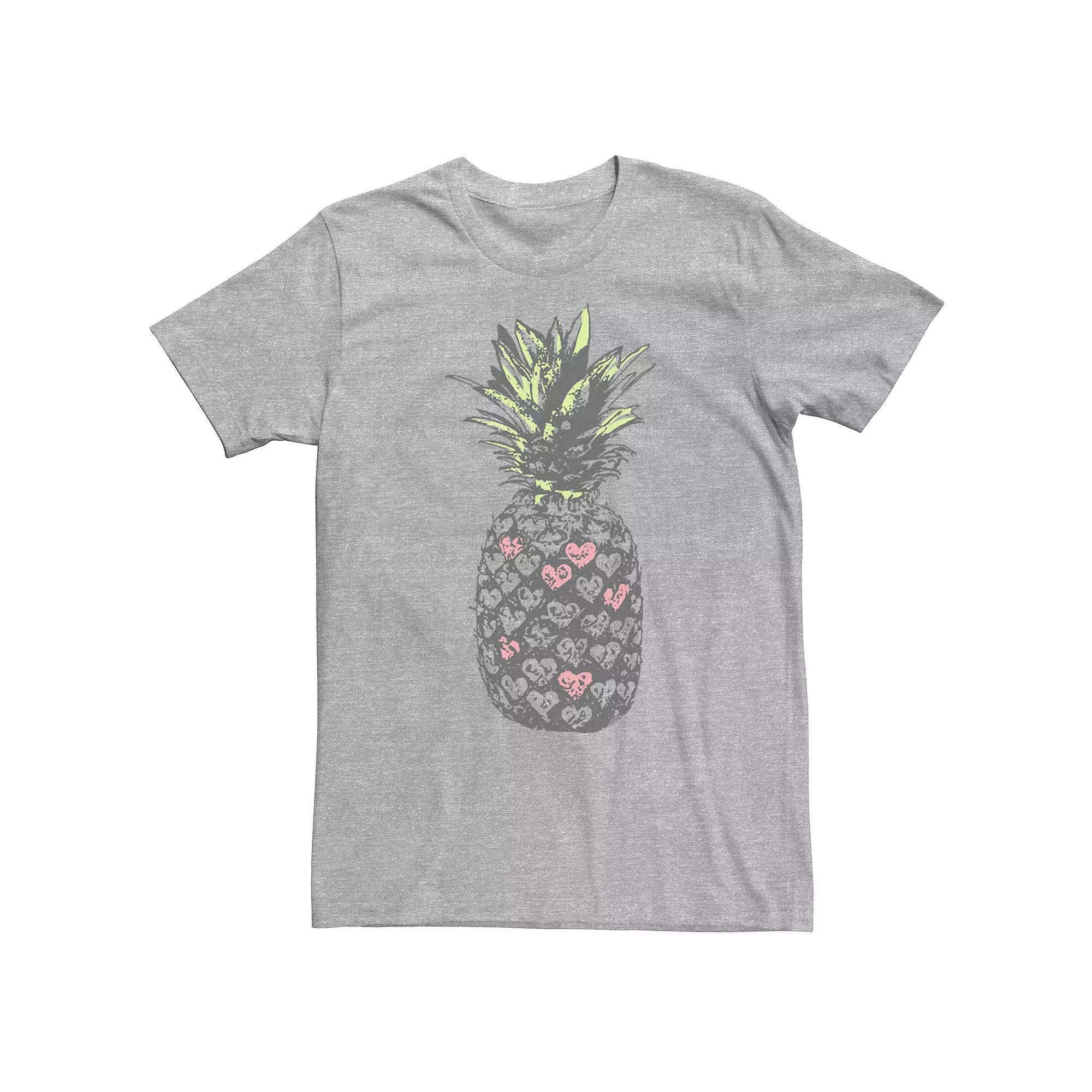 Big & Tall Heart Fruit Food Love Portrait Tee, Men's, Size: 3XL, Athletic Grey Product Image