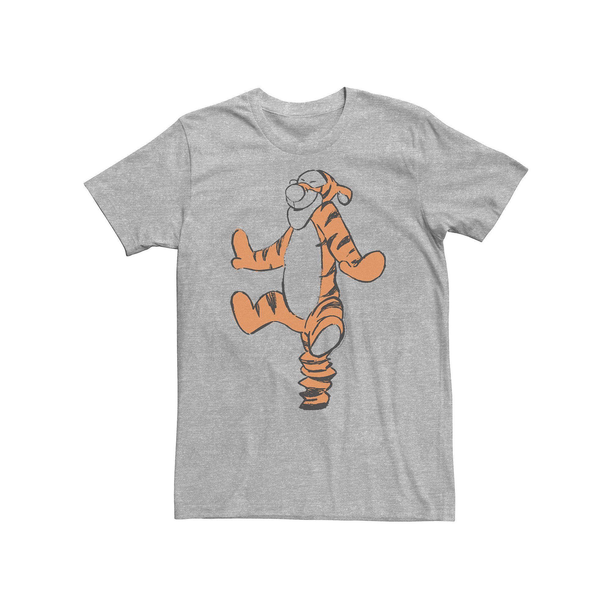 Big & Tall Disney Winnie The Pooh Tigger Art Sketch Tee, Men's,  Product Image