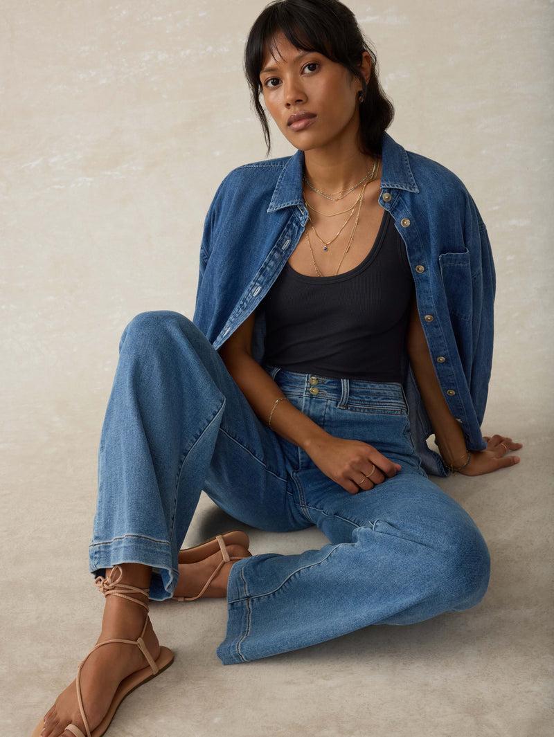 Featherweight Freestyle Tank - Washed Black Product Image