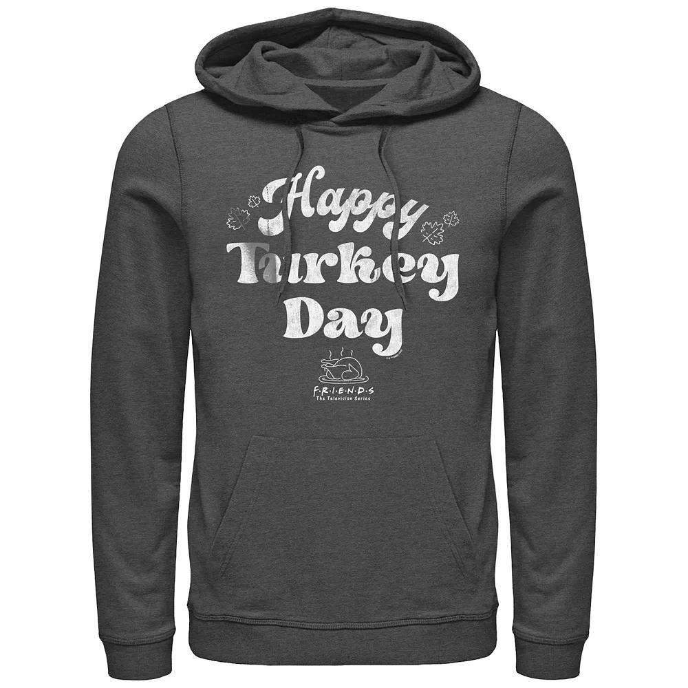 Men's Friends Happy Turkey Day Graphic Hoodie,  Product Image