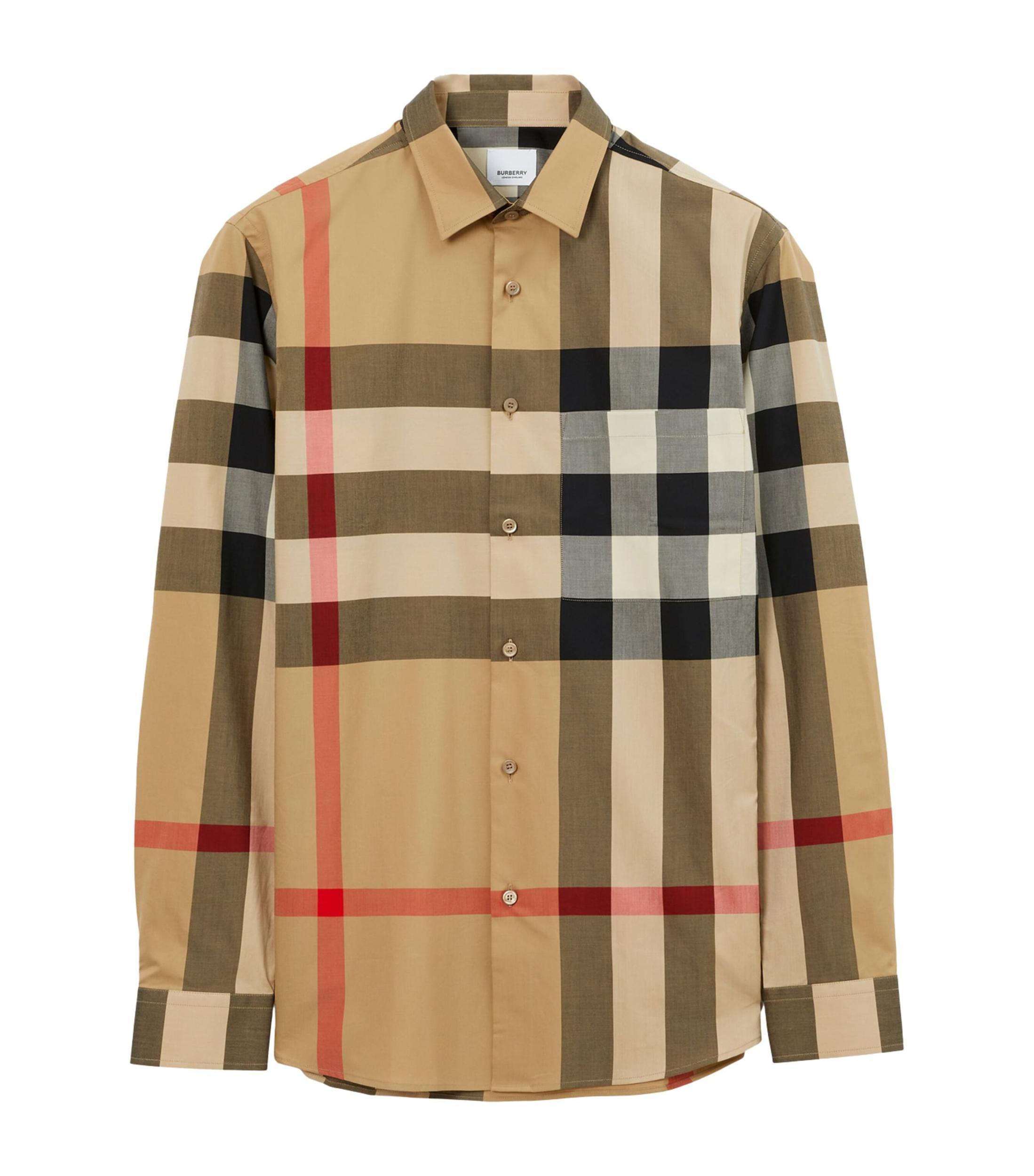 checkered cotton shirt Product Image