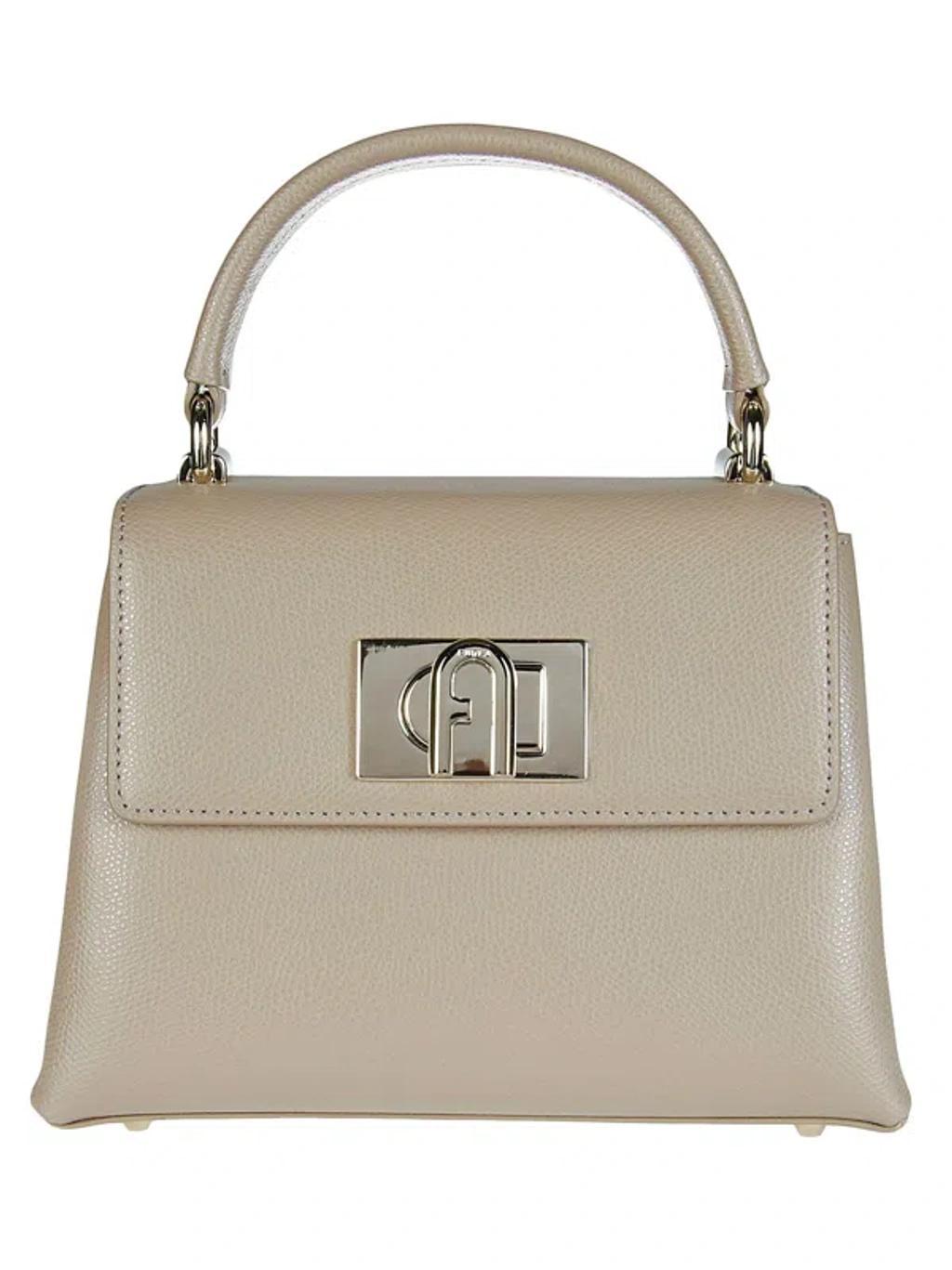 FURLA Mini Top Handle Coconut Bag In Grigio Product Image