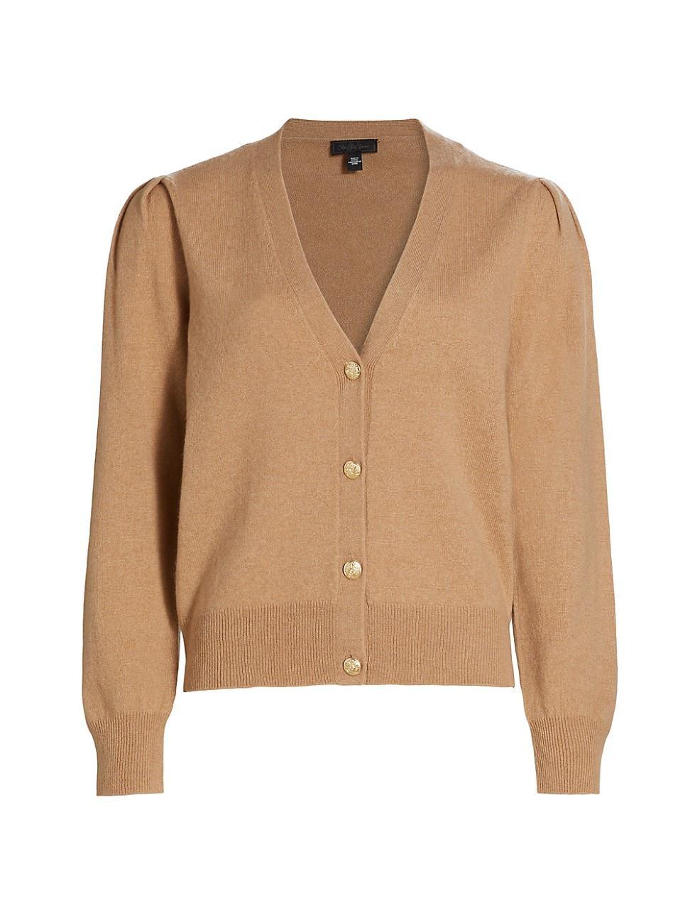 Womens COLLECTION Cashmere Pleated Shoulder Cardigan Product Image