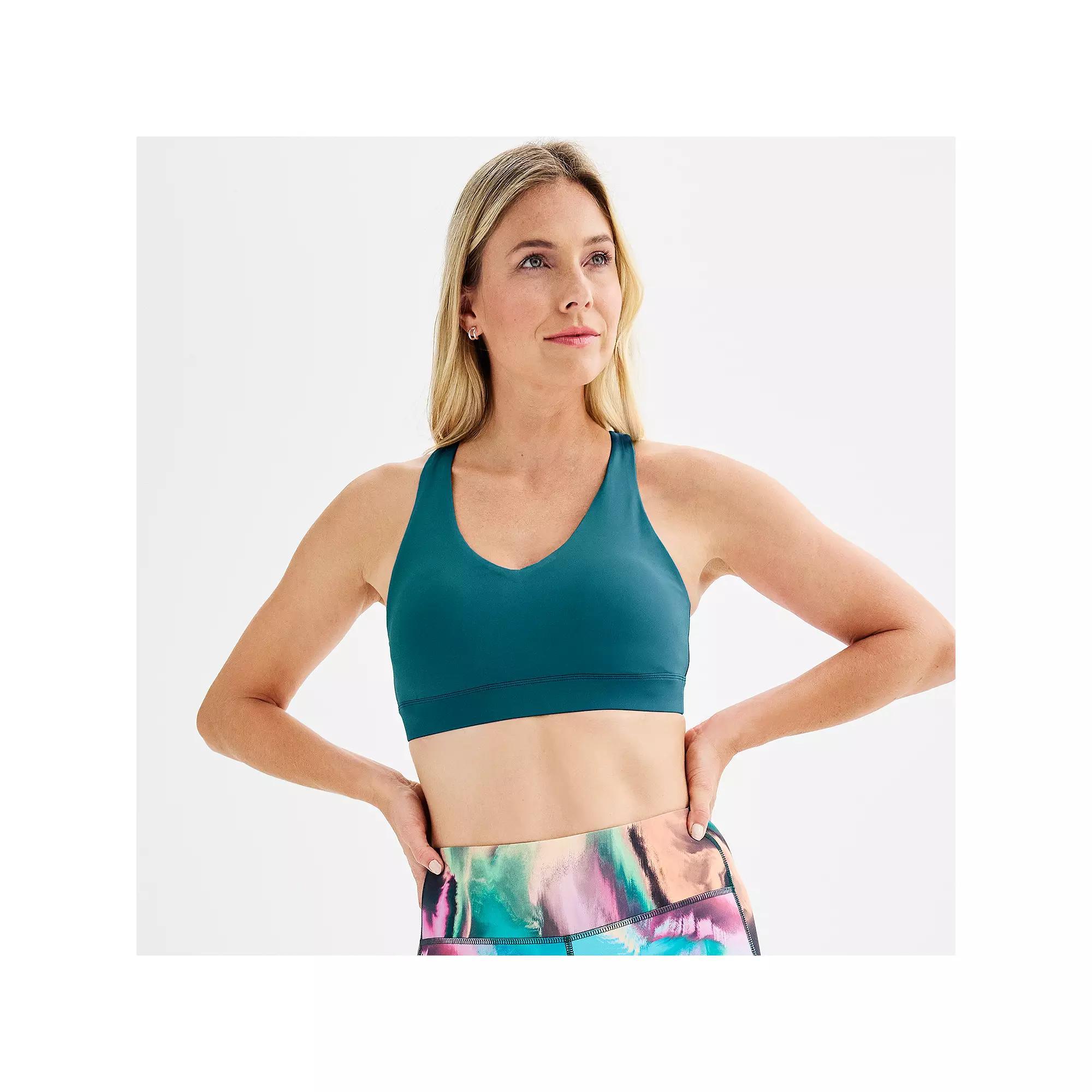 Tek Gear® Ultrastretch Medium-Impact V-Neck Sports Bra, Women's,  Product Image