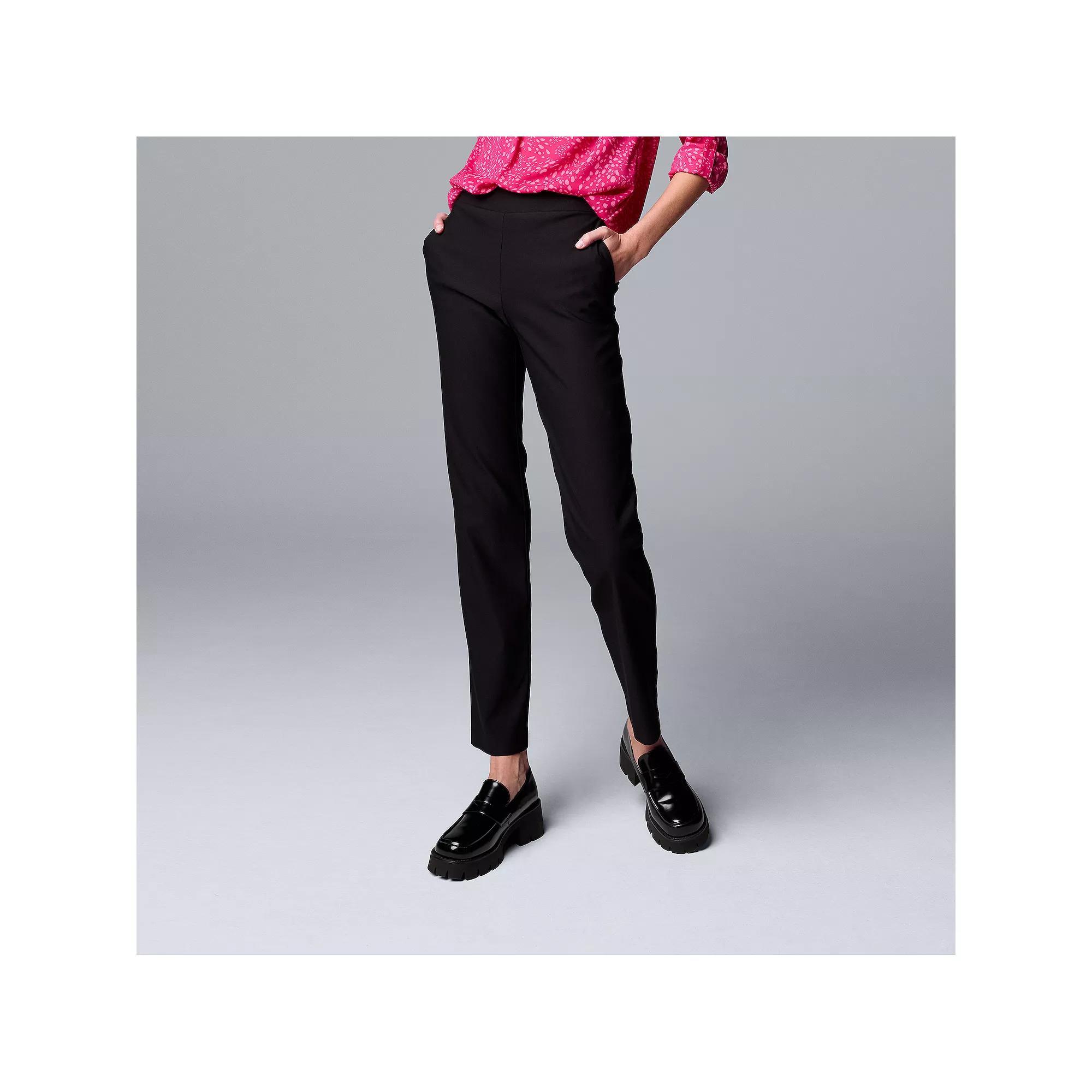 Women's Simply Vera Vera Wang Modern Slim Straight Pants,  Product Image