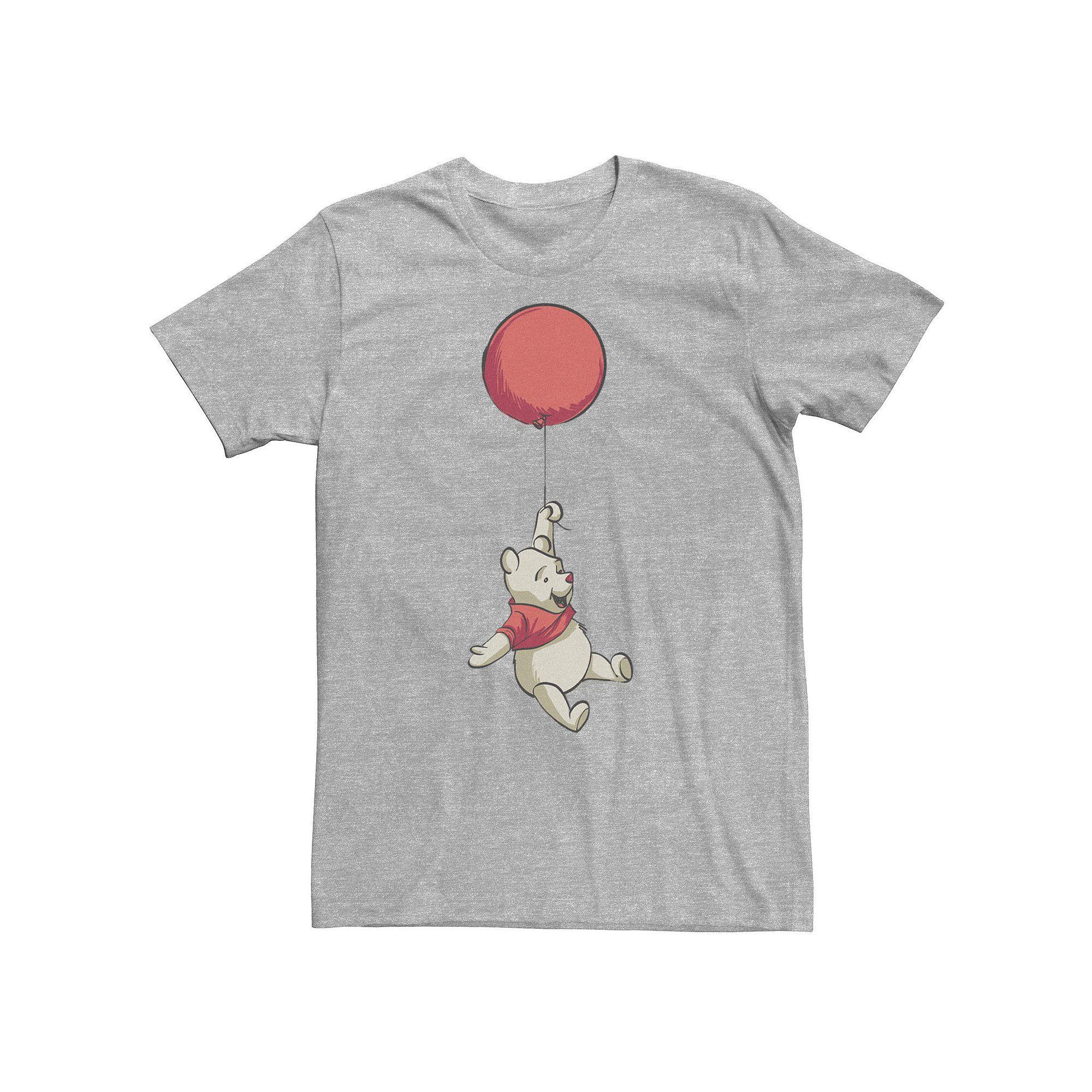 Disney's Winnie The Pooh Big & Tall Floating Red Balloon Tee, Men's,  Product Image