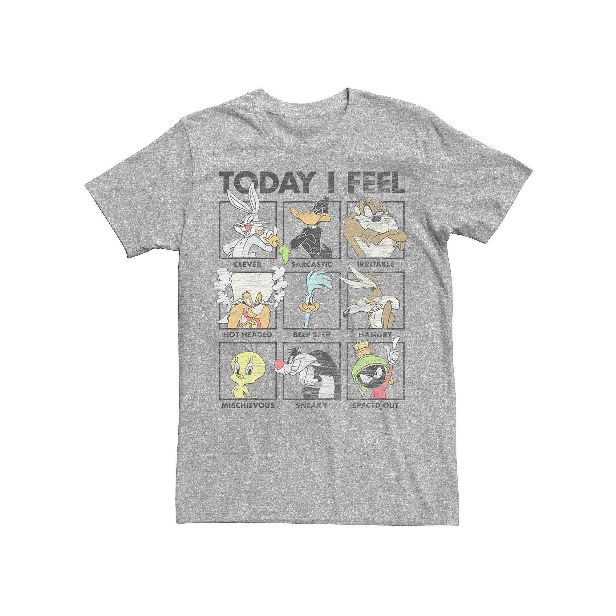 Men's Looney Tunes Looney Moods Retro Boxed Up Group Shot Tee,  Product Image