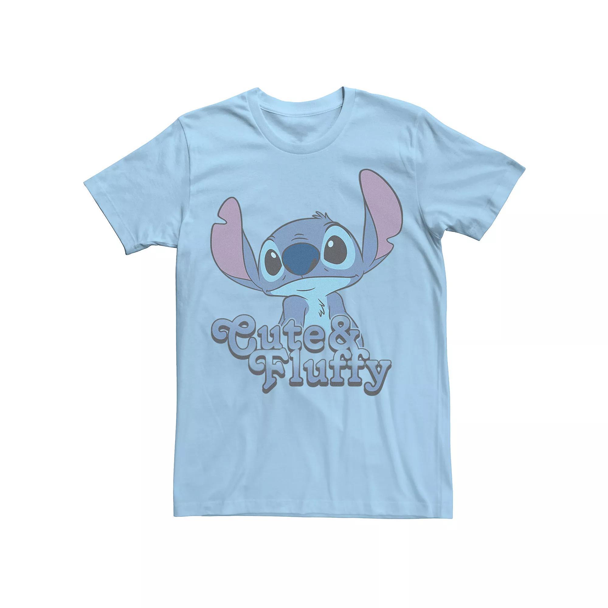 Disney's Lilo & Stitch Valentine's Day Stitch Cute & Fluffy Men's Tee,  Product Image