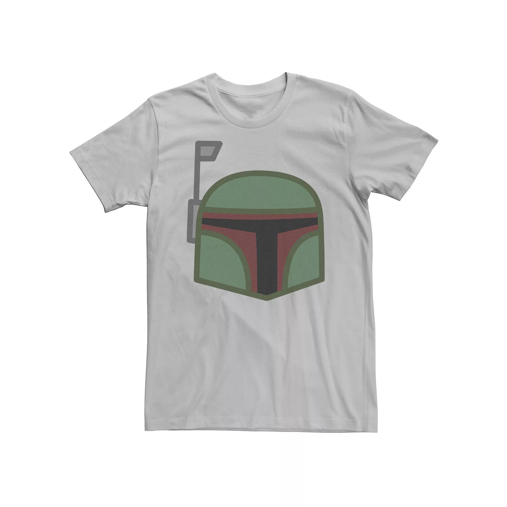 Men's Star Wars Boba Fett Helmet Flattened Art Tee,  Product Image